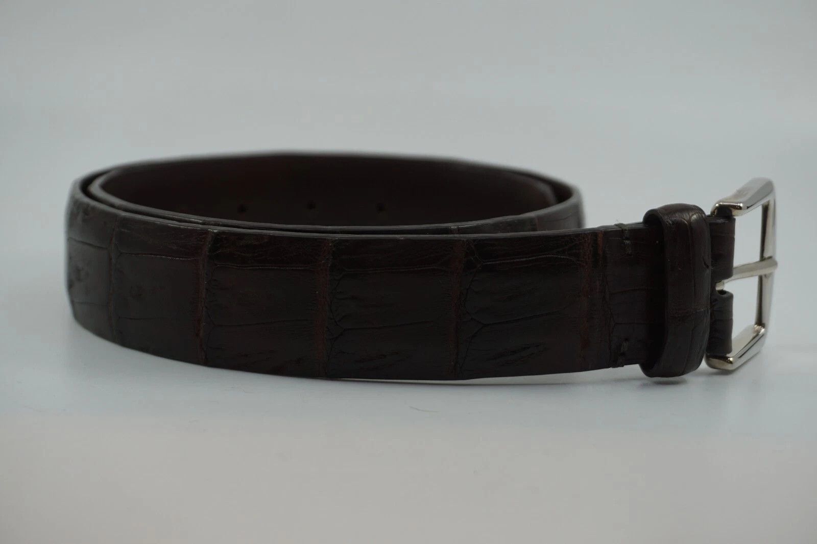 Loro Piana New Loro Piana Leather Belt Dark Brown 75 cm / 30" Size ONE SIZE - 2 Thumbnail