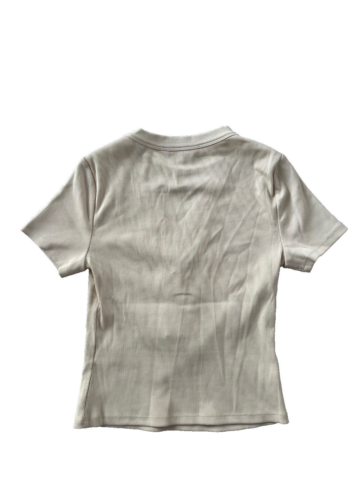 Veronica Beard Veronica Beard Dekalb Ribbed Henley Top Limestone ( S ) Size S / US 4 / IT 40 - 2 Thumbnail