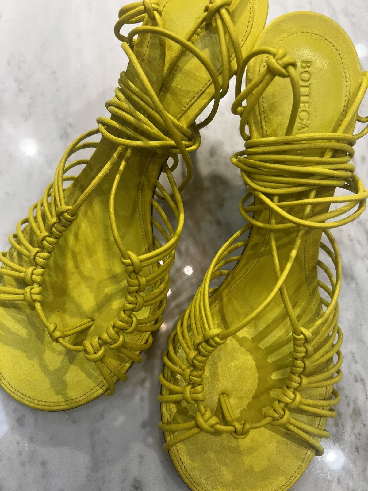 Bottega Veneta Bottega Veneta Dot Lace up Leather Sandals Size US 6.5 / IT 36.5 - 1 Thumbnail