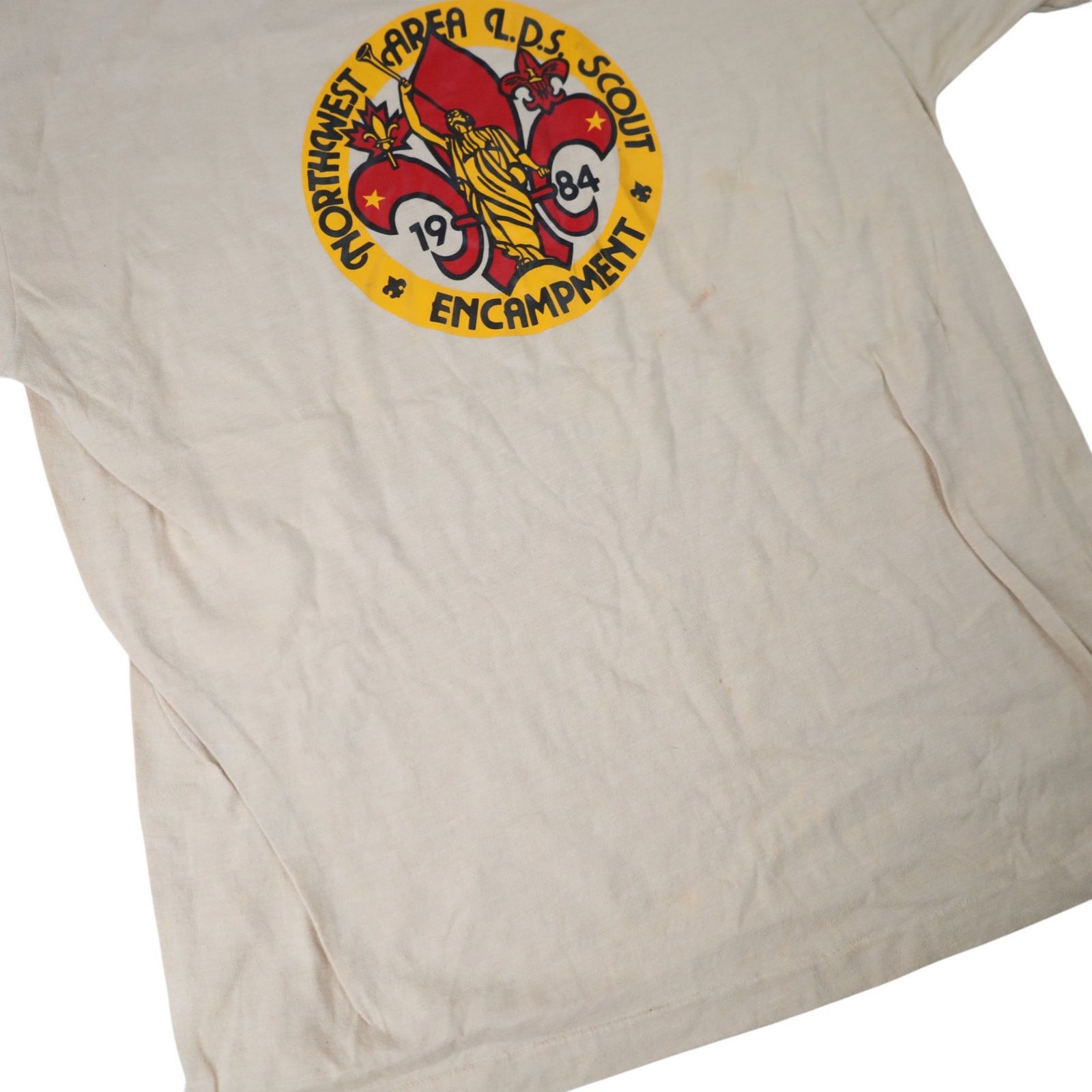 Vintage Vintage 1984 Northwest LDS Scouts Encampment Graphic T Shirt Size US XL / EU 56 / 4 - 3 Thumbnail
