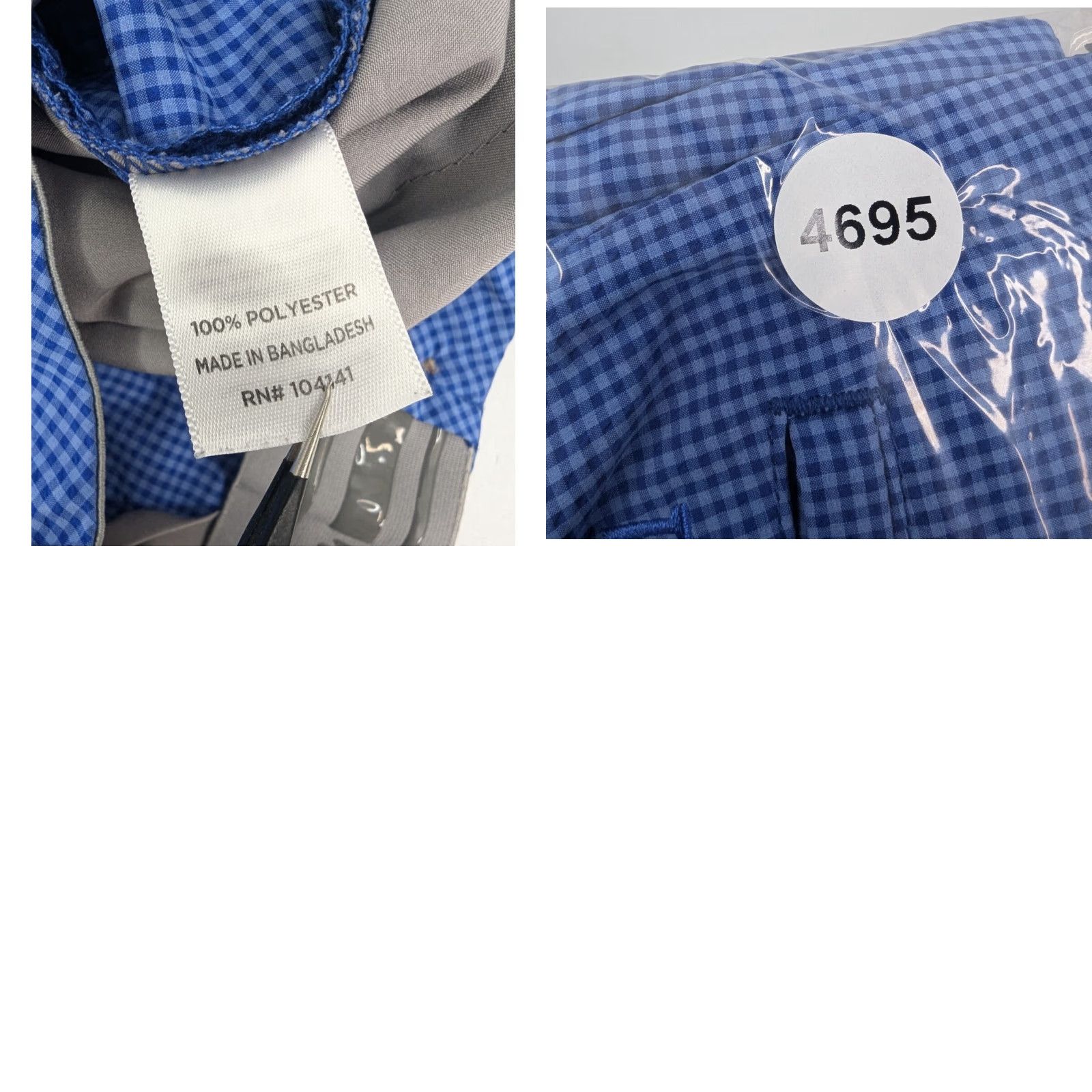 Vintage Walter Hagen Mens 11 Majors Flat Front Checkered Blue Golf Shorts size 30 Size US 30 / EU 46 - 8 Thumbnail
