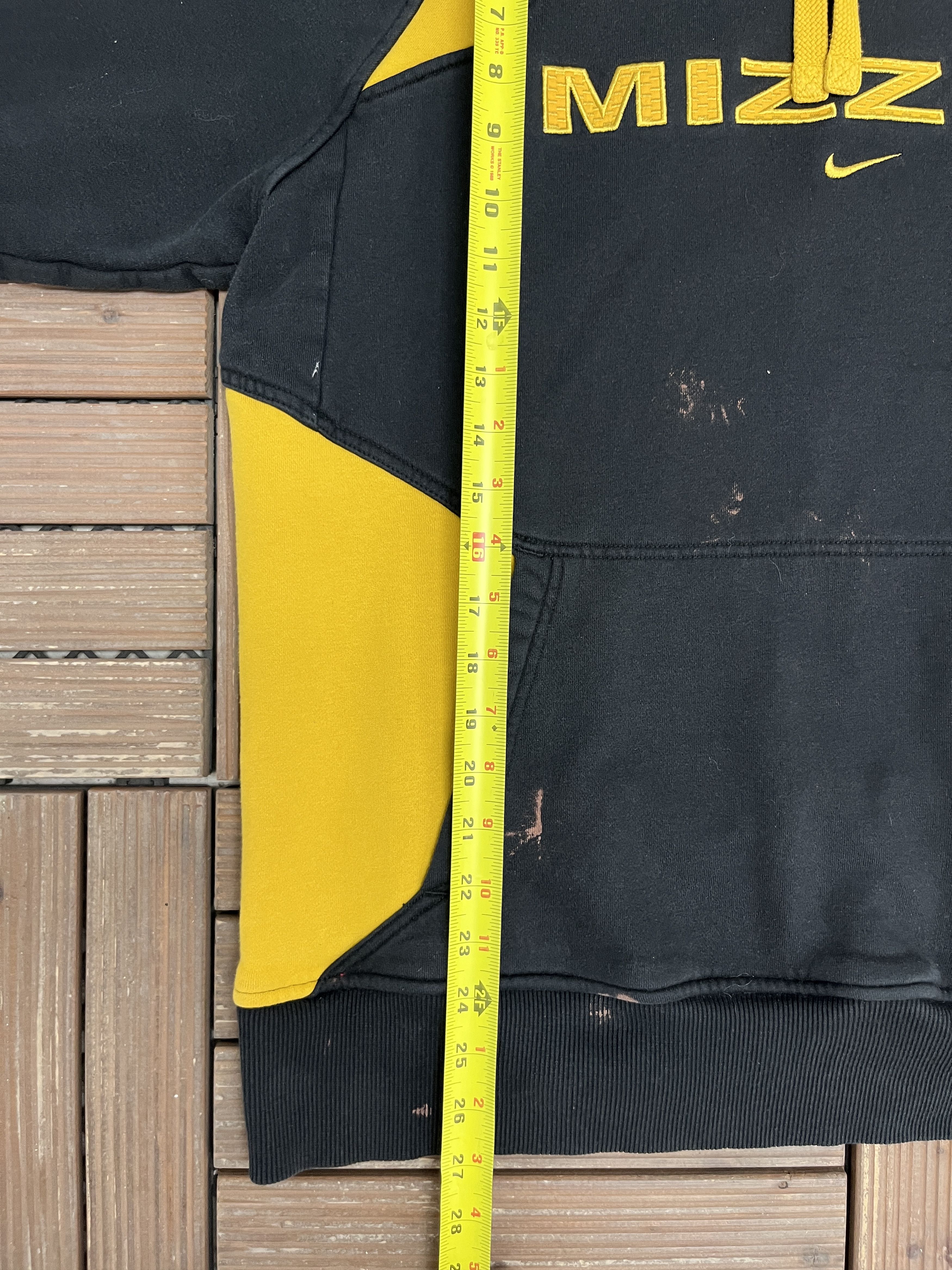 Nike × Vintage Mizzou Tigers Vintage Nike Black Hoodie Sweater Size US M / EU 48-50 / 2 - 8 Thumbnail