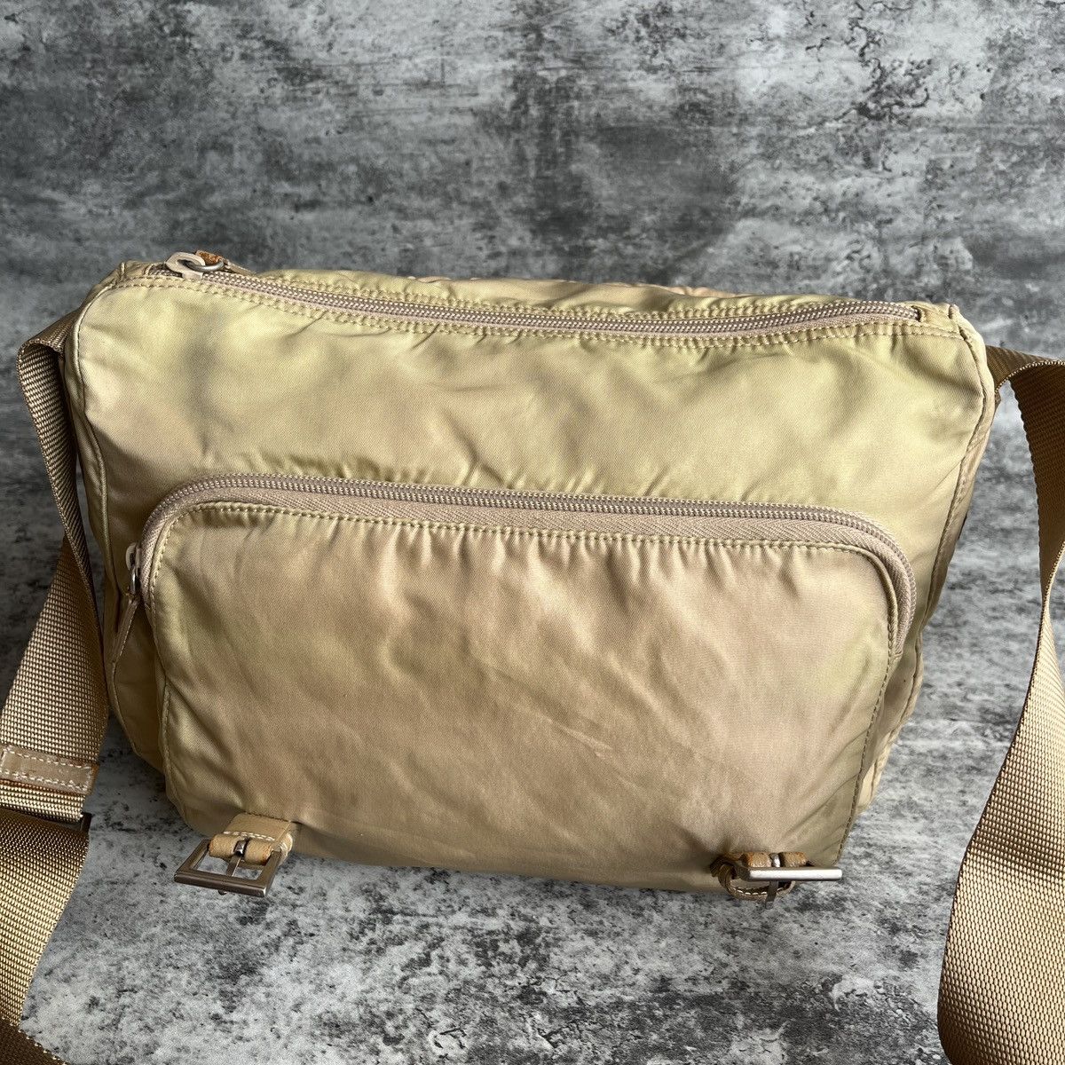 Prada Vintage Prada Nylon Beige Messenger Bag Size ONE SIZE - 17 Thumbnail