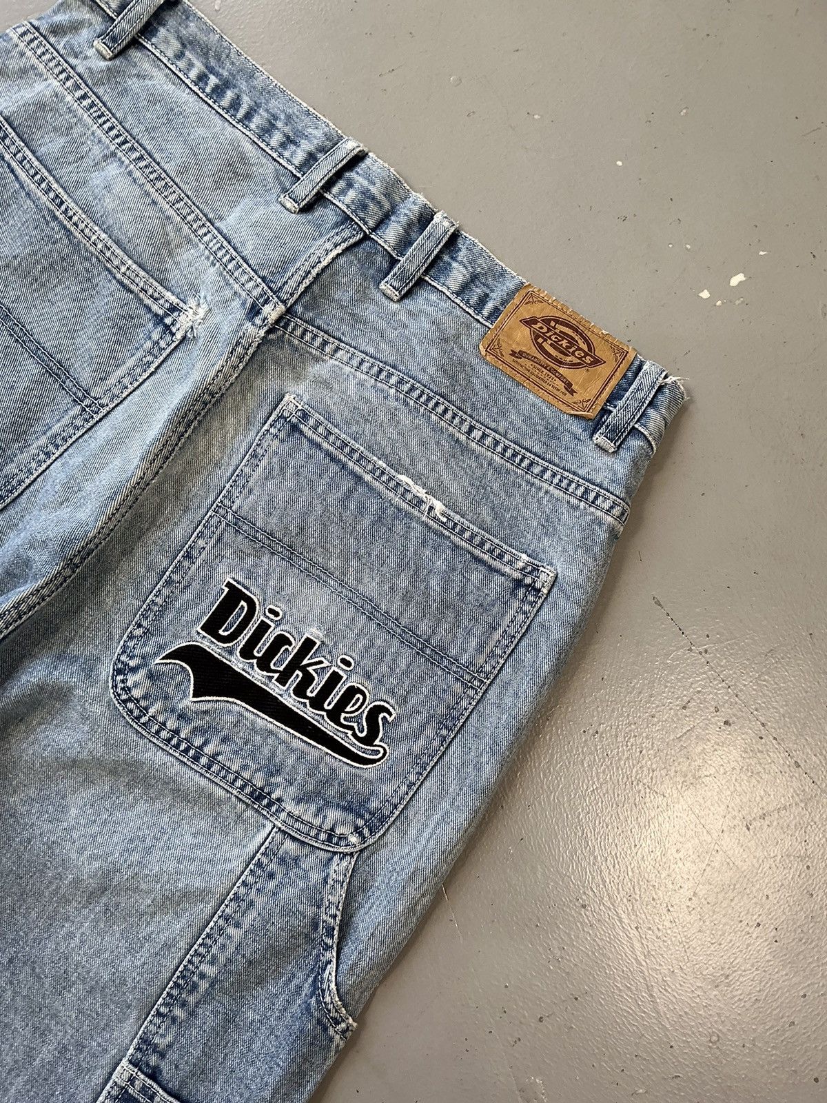 Dickies × Vintage Vintage dickies SpellOut embroidered denim Size US 34 / EU 50 - 10 Thumbnail