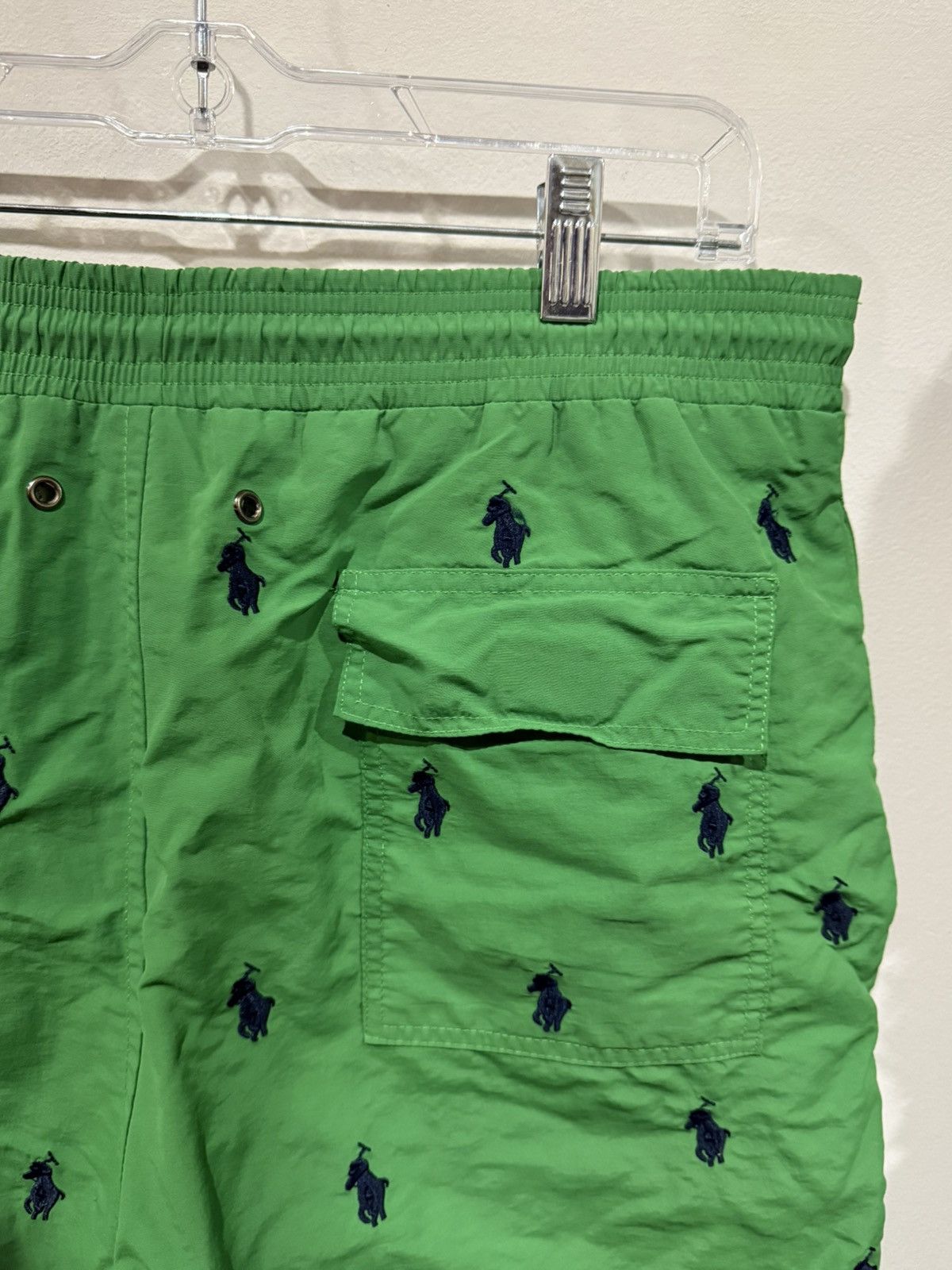 Polo Ralph Lauren Polo Ralph Lauren Green Swim Board Shorts with Polo Pony Size US 32 / EU 48 - 5 Thumbnail