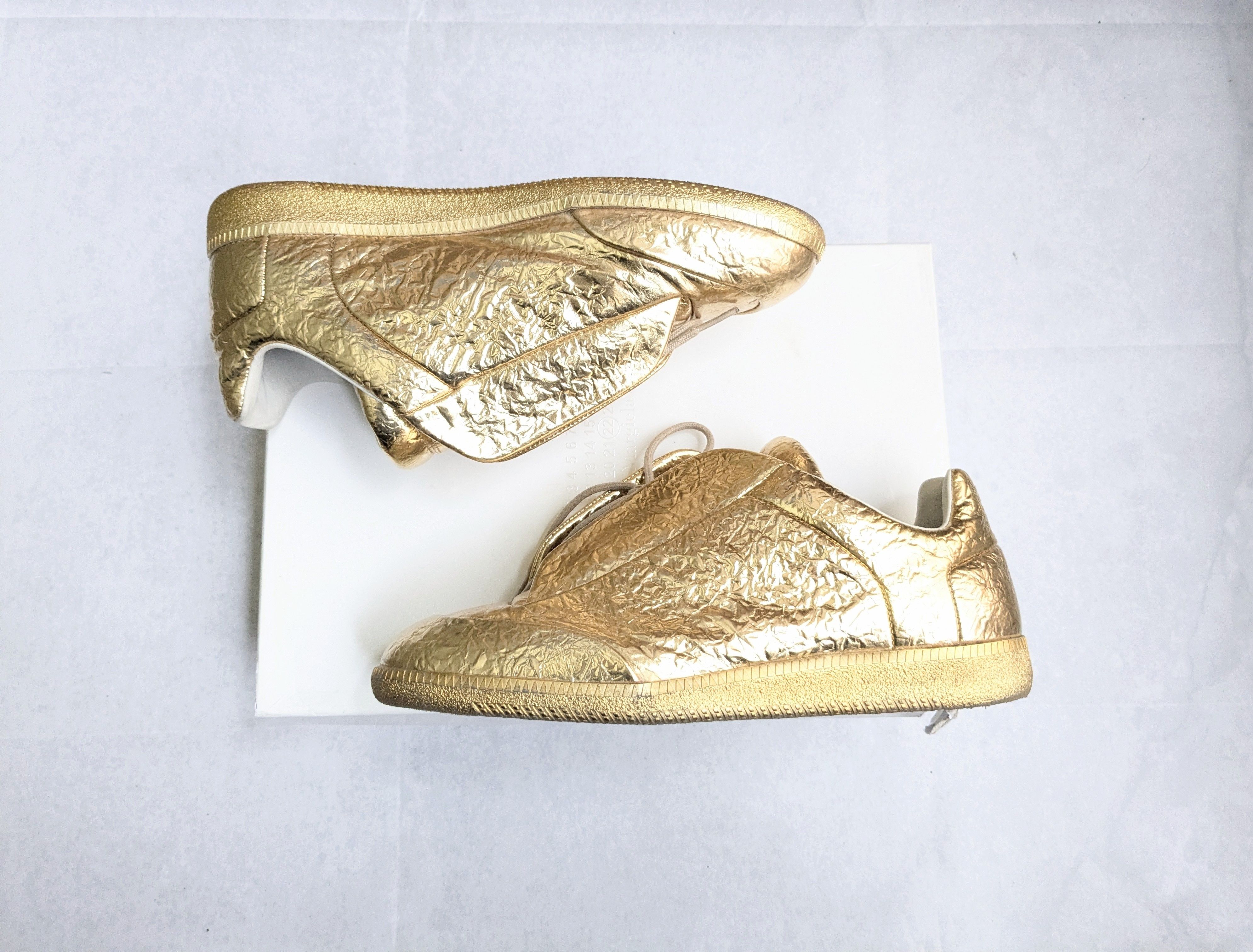 Maison Margiela Maison Margiela Future Gold 9 42 Leather Low Tops Size US 9 / EU 42 - 4 Thumbnail