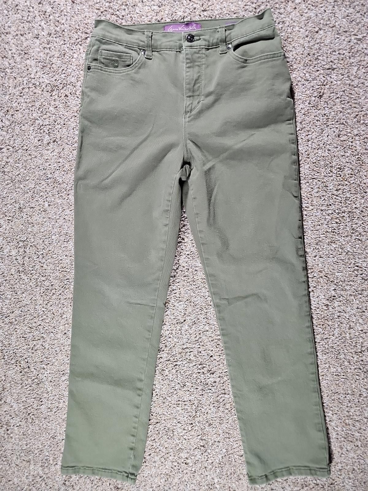 Other Gloria Vanderbilt Amanda Sz 8 Green Jeans Size 30" / US 8 / IT 44 - 1 Thumbnail