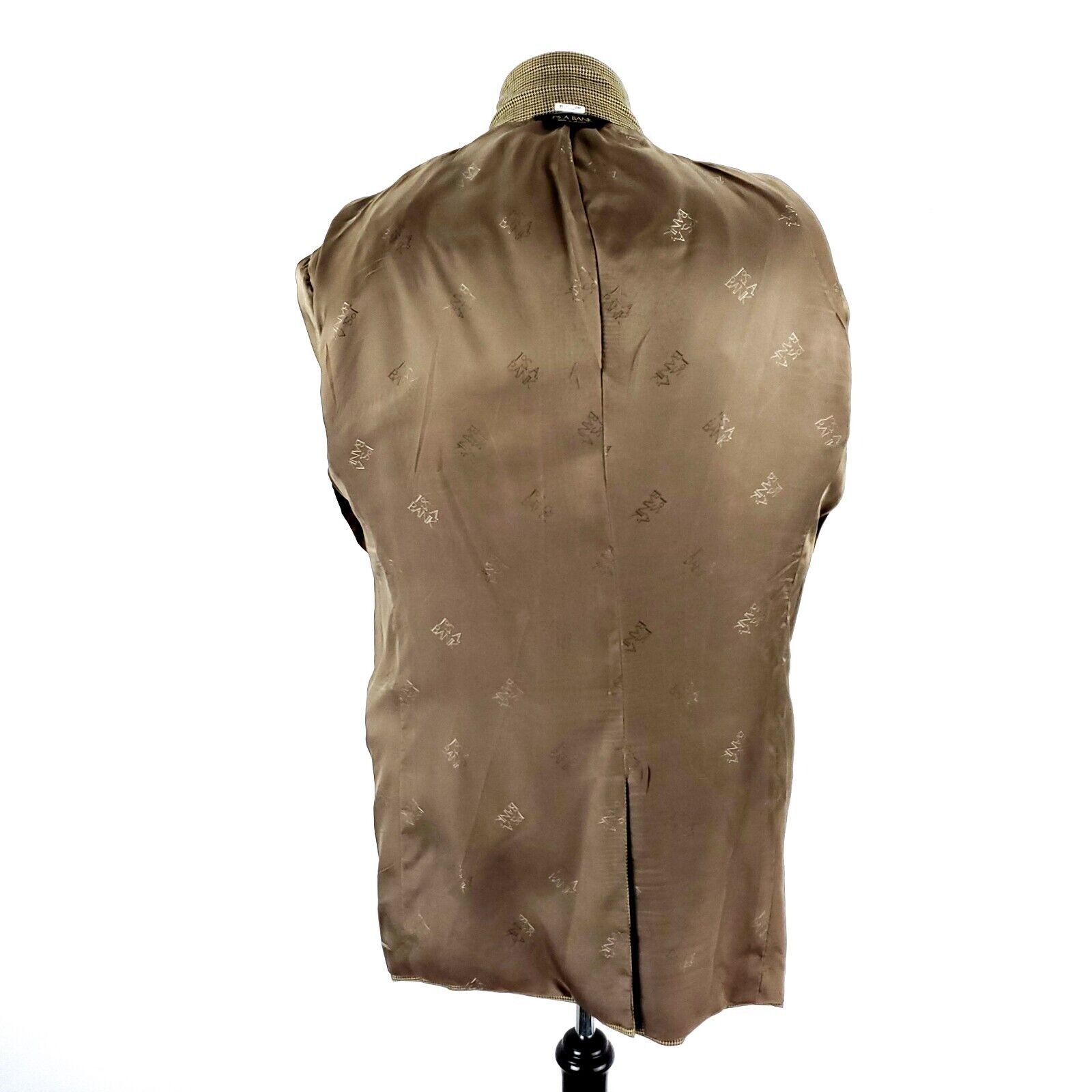 Jos. A. Bank Jos A Bank Signature Gold Wool Silk 2 Button Sport Coat 42L Size 42L - 10 Thumbnail