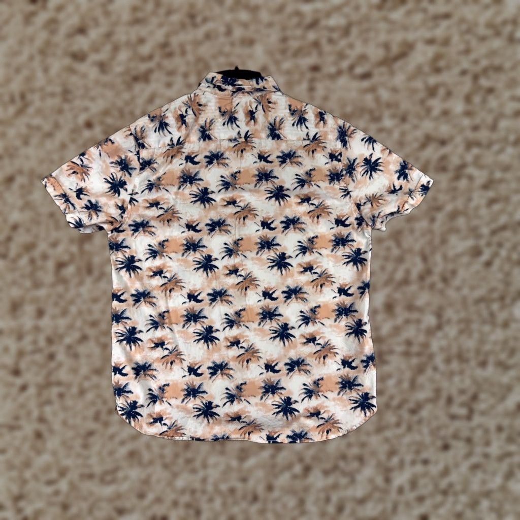 Vintage Cactus Man Shirt Mens Large Orange Blue Palm Tree All Over Print 100% Cotton Size US L / EU 52-54 / 3 - 1 Thumbnail