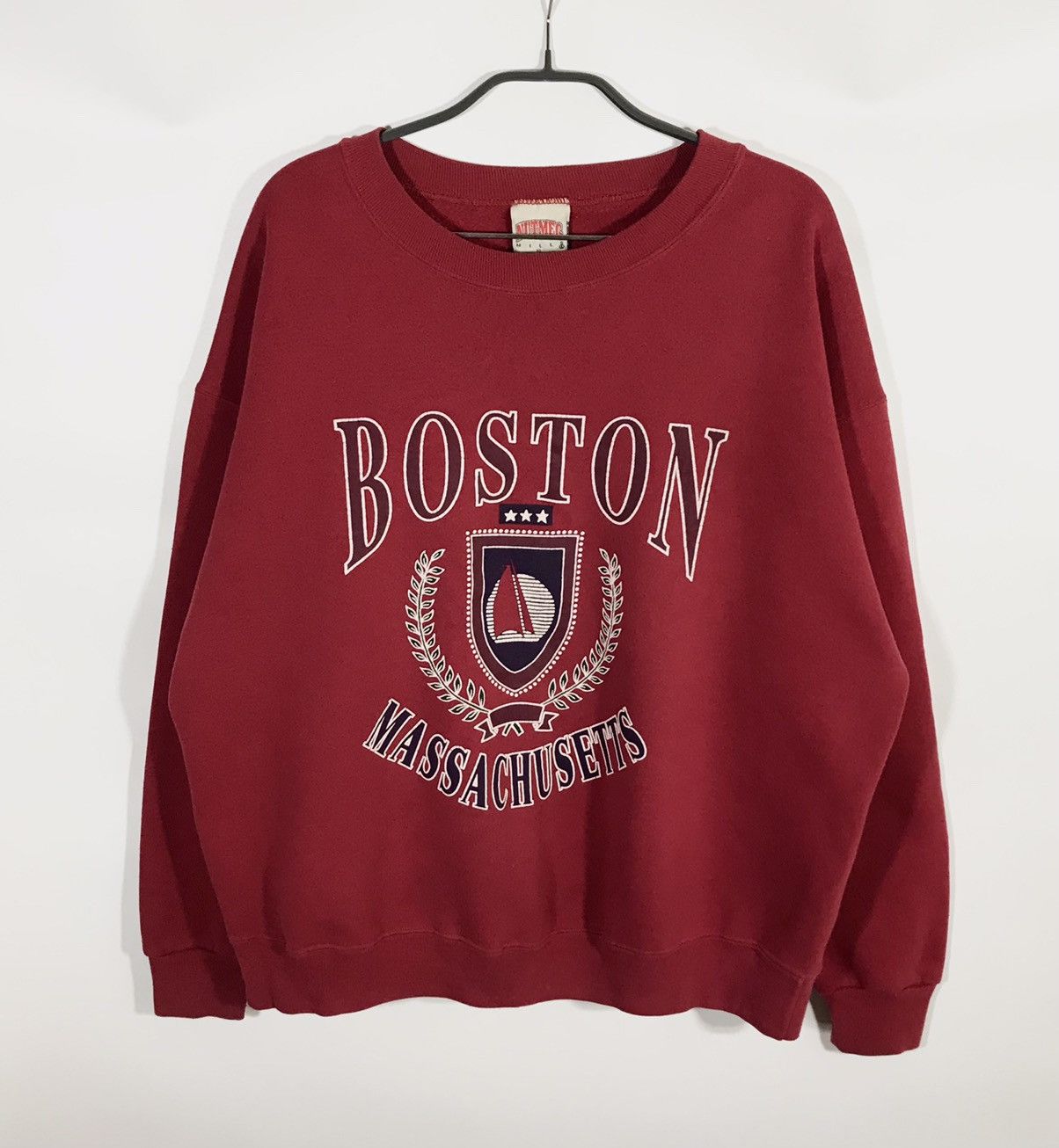 Nutmeg Vintage Boston Massachusetts Sweatshirt Size US XL / EU 56 / 4 - 1 Thumbnail
