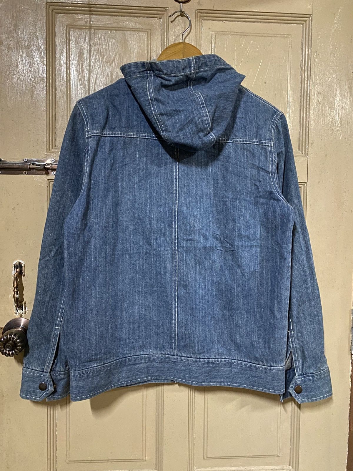 Japanese Brand Corisco Indigo Denim Work Jacket with Hood - Japanese Brand Size US M / EU 48-50 / 2 - 7 Thumbnail