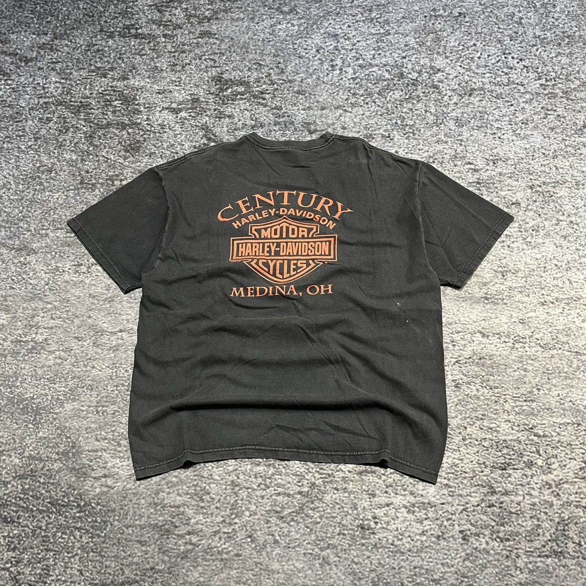 Harley Davidson VINTAGE FADED HARLEY DAVIDSON FLAMES DISTRESSED POCKET TEE Size US L / EU 52-54 / 3 - 2 Thumbnail