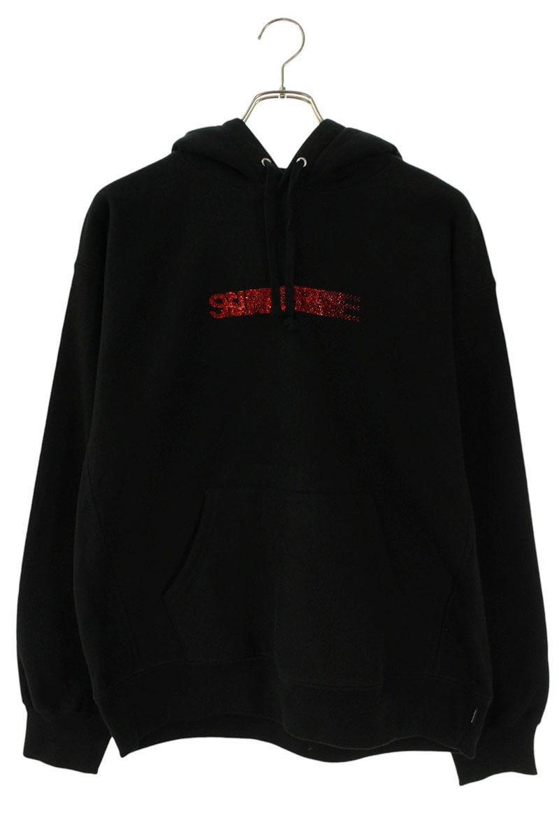 Supreme × Swarovski Supreme Swarovski Motion Logo Black Hoodie