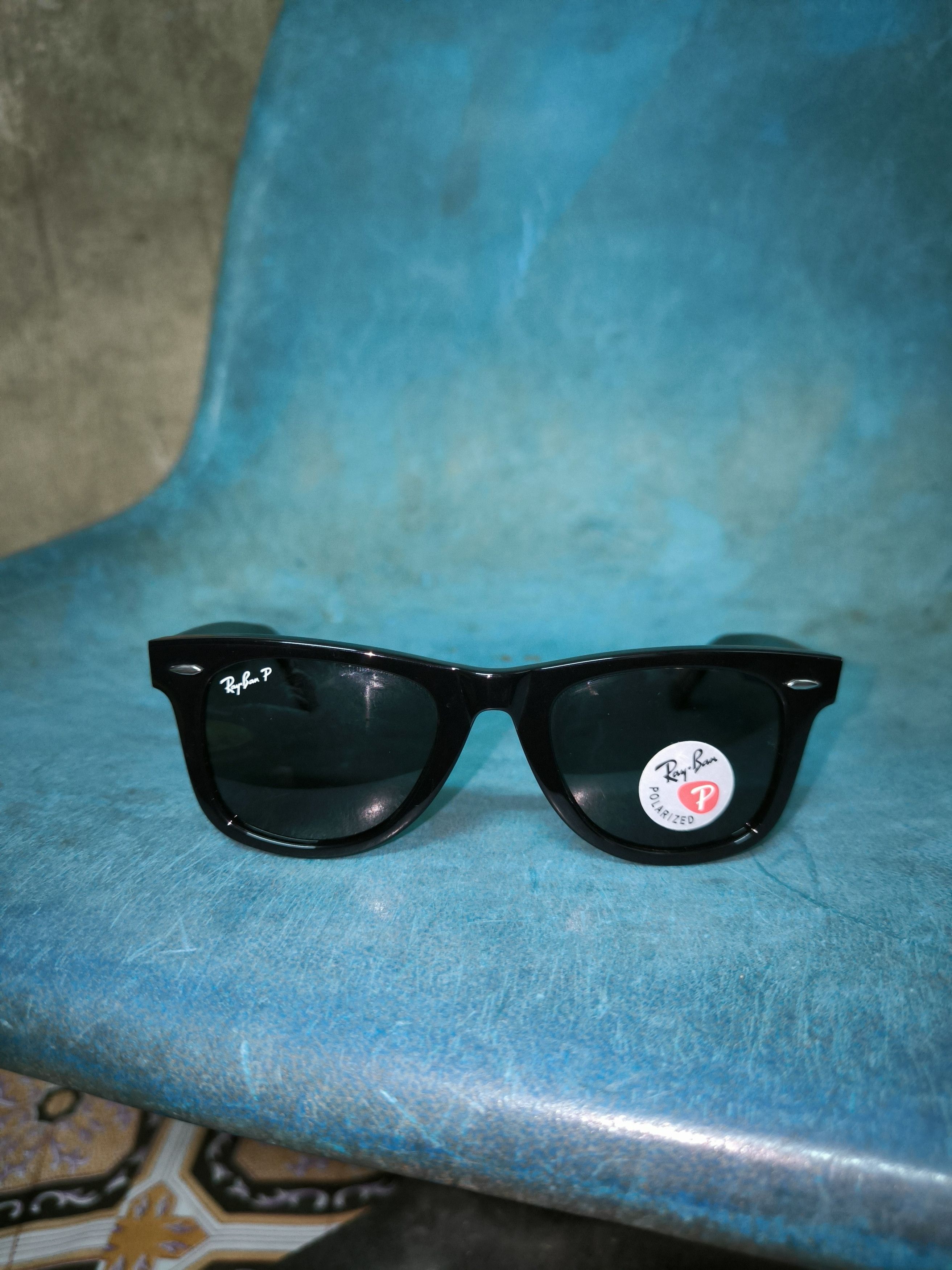 RayBan Wayfarer Blue Lens Polarized Size ONE SIZE - 23 Thumbnail