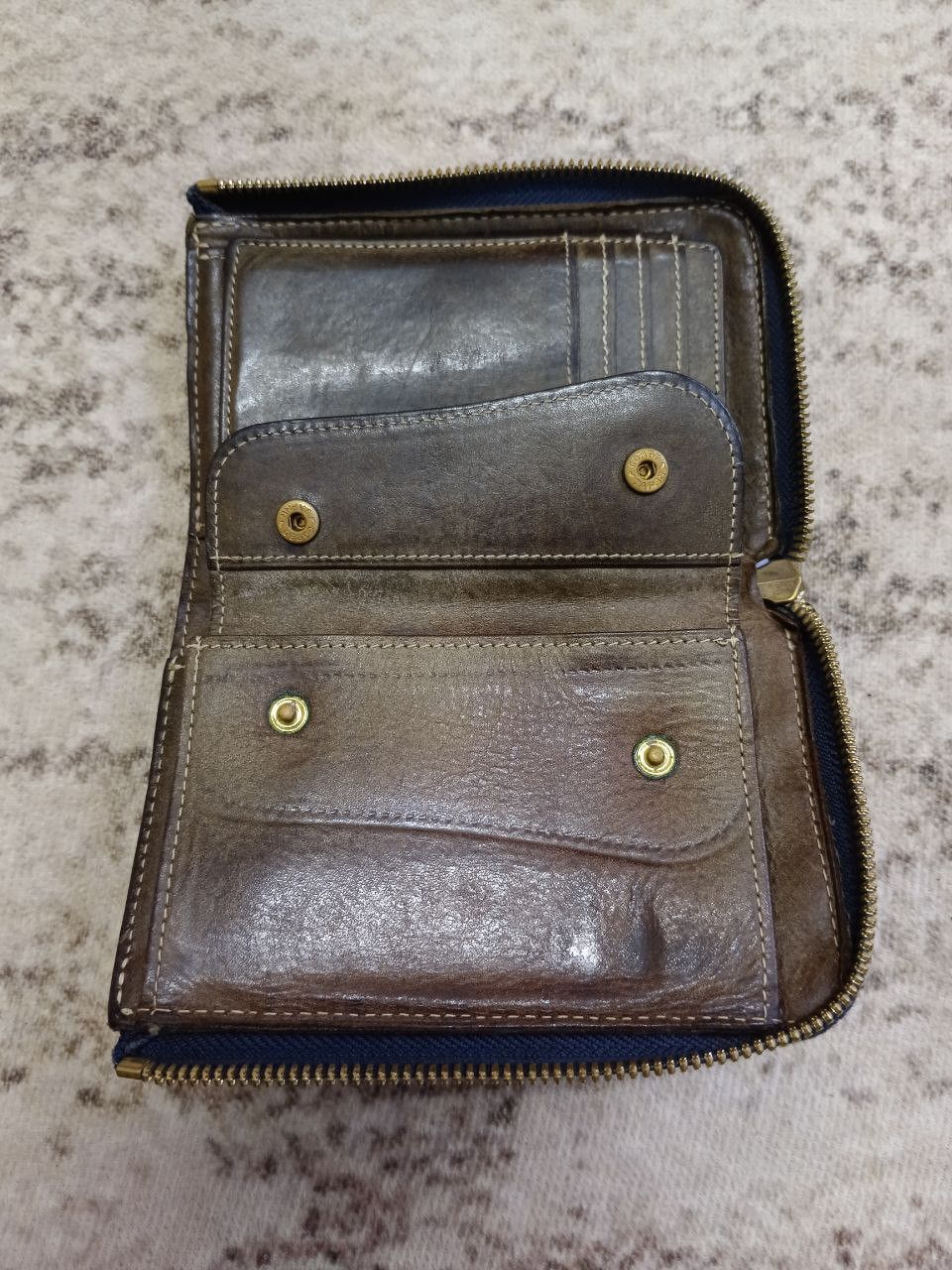 Leather PATINA LEATHER BLACK CORBO WALLET Size ONE SIZE - 5 Thumbnail
