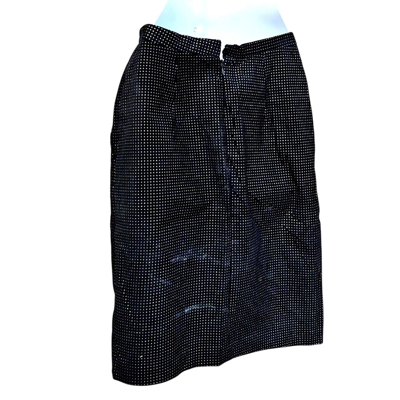 Other 80s Lillie Rubin Black Leather Pencil Skirt Small Suede Adri Size 26" / US 2 / IT 38 - 7 Thumbnail