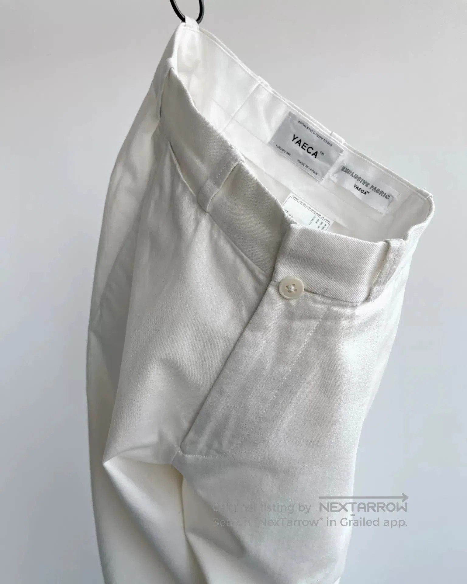 YAECA White Wide-Leg Chino Pants. Size US 28 / EU 44 - 1 Thumbnail