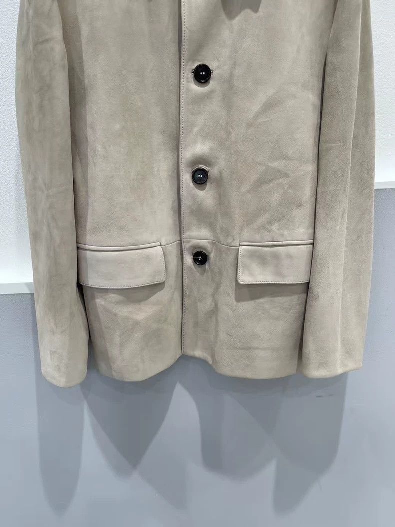 Prada Prada Khaki Leather Jacket Coat -2505 Size US L / EU 52-54 / 3 - 4 Thumbnail