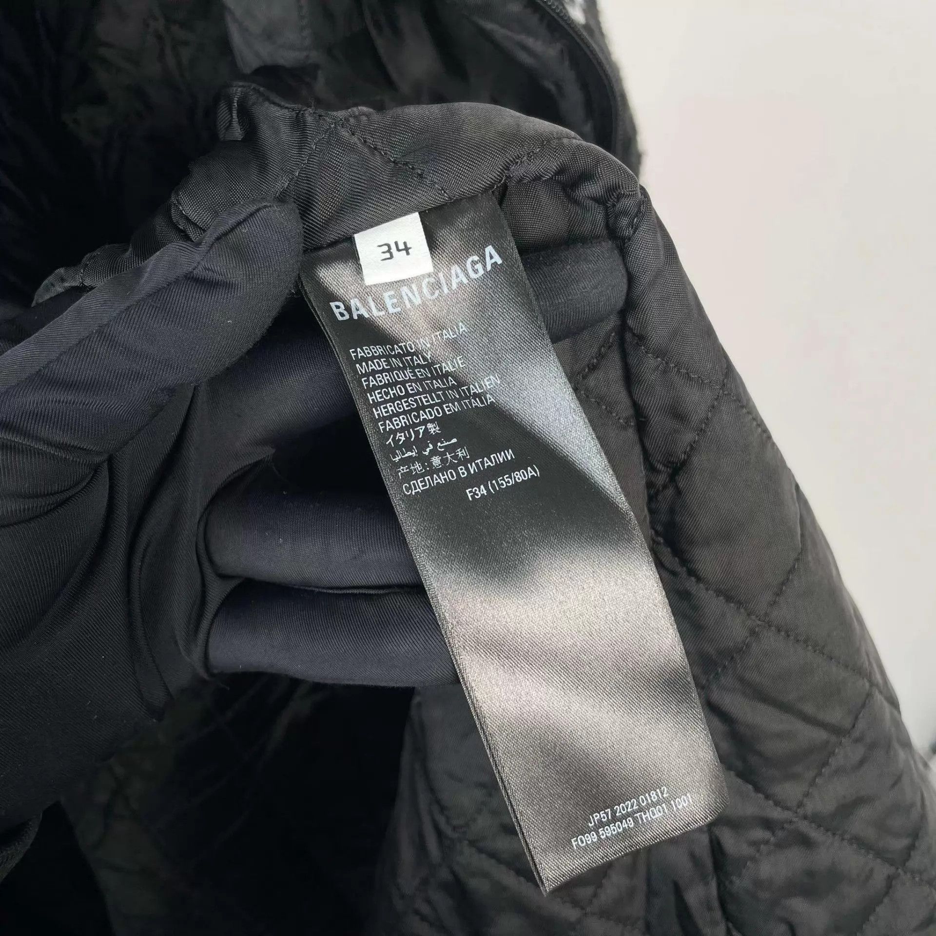 Balenciaga Balenciaga Logo Teddy Coat 34 Black Size XXS / US 00 / IT 34 - 4 Thumbnail