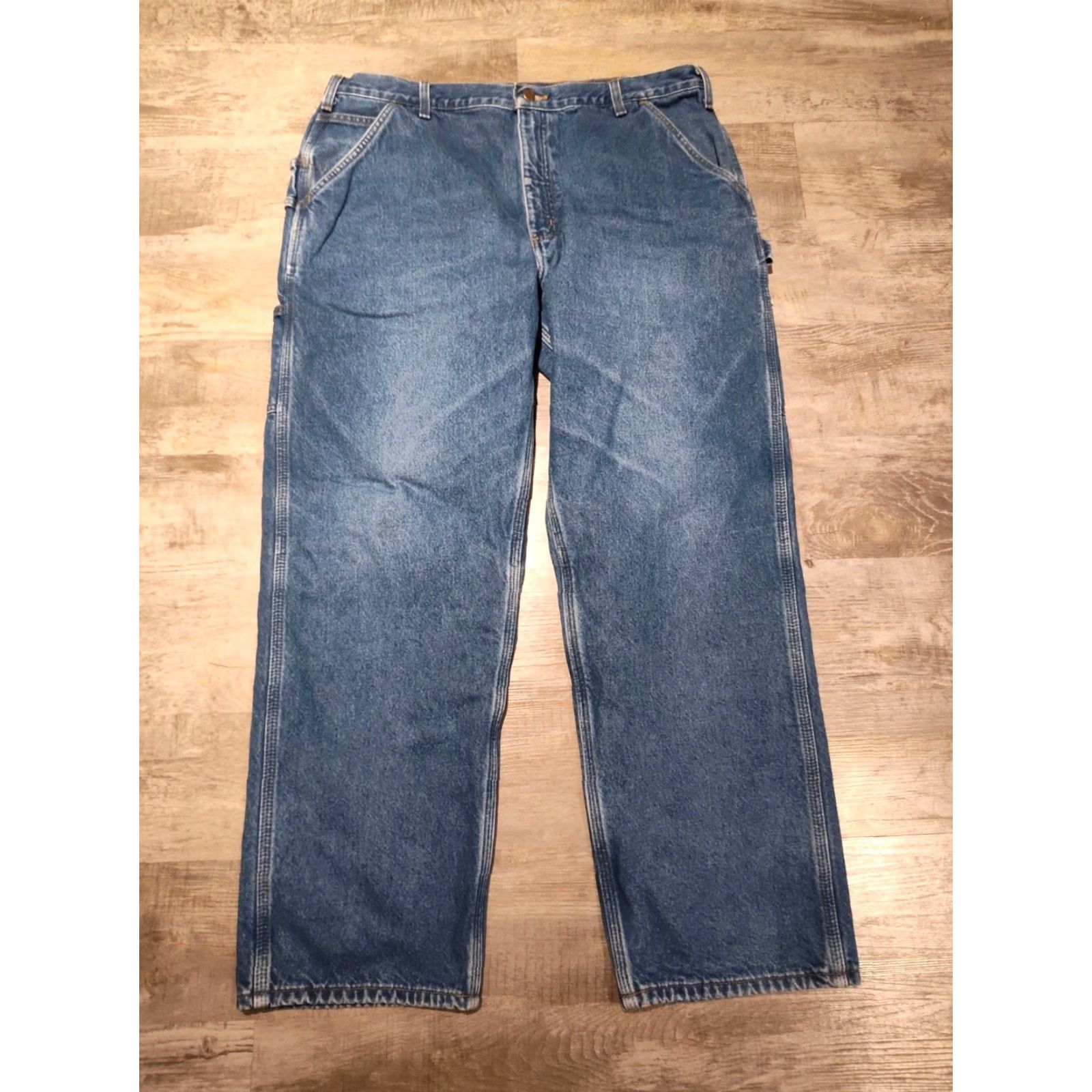 Carhartt VINTAGE Carhartt Workwear Lined Jeans Relaxed Fit Straight Size US 40 / EU 56 - 7 Thumbnail