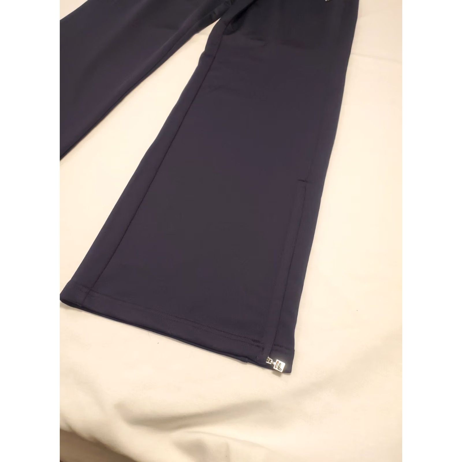 Fila VINTAGE FILA Sport Retro Jogger Track Pants Nylon Ankle Zipper Ladies XL Navy BLUE Wide-Leg New with Tags Women Track Pants Size 40" / US 18 - 6 Thumbnail
