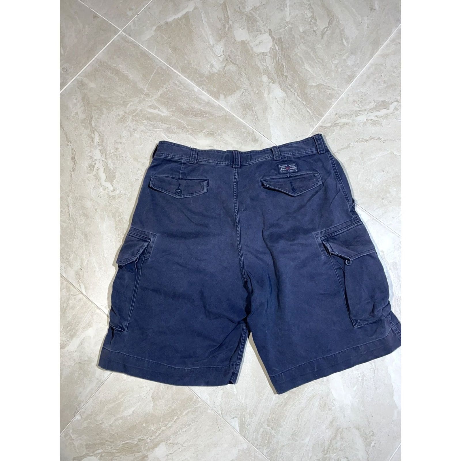Polo Ralph Lauren VINTAGE Polo Ralph Lauren Shorts Mens 36 Dark Blue Streetwear Y2K Cargo Chino Size US M / EU 48-50 / 2 - 7 Thumbnail