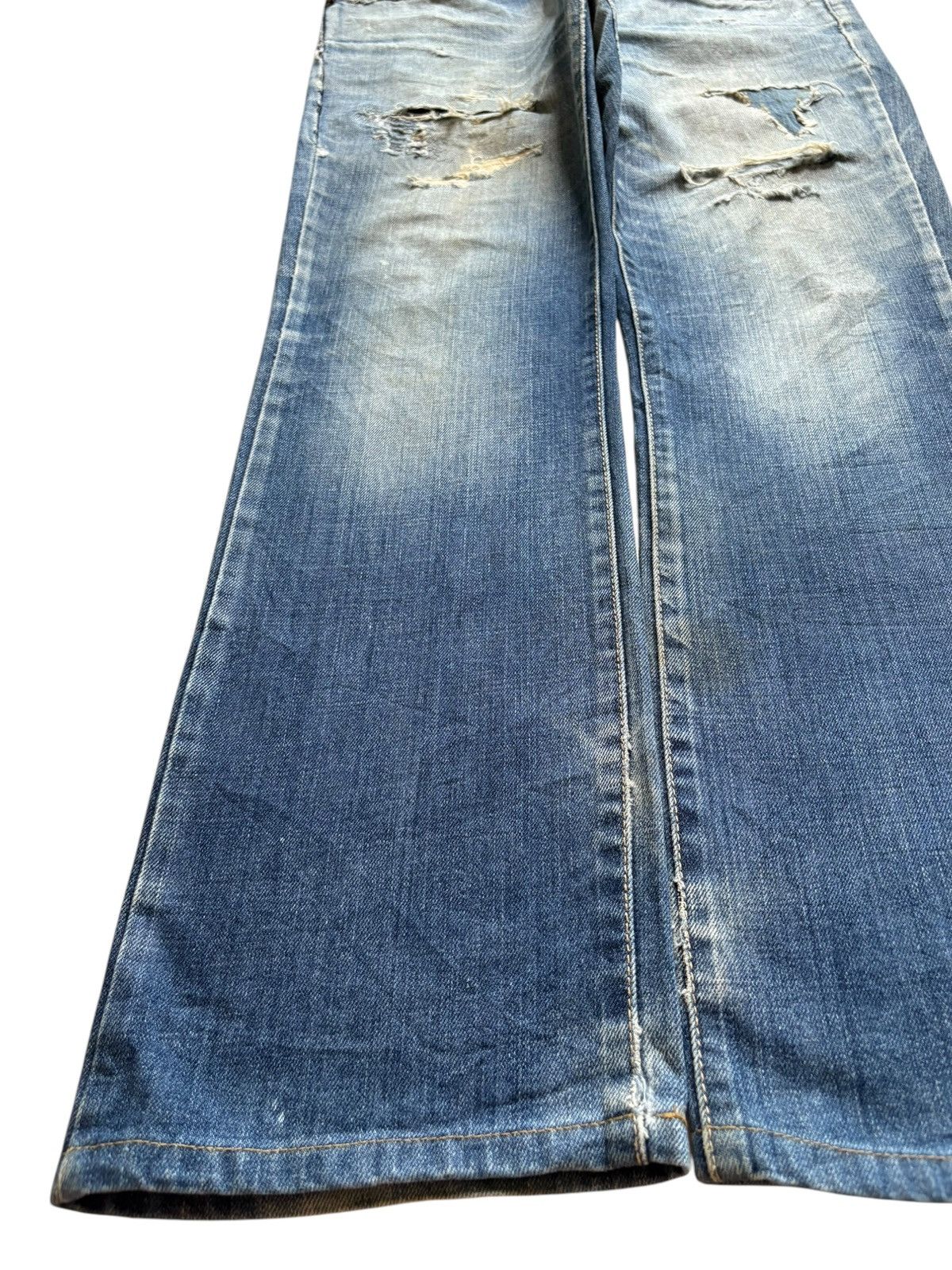 Dsquared2 Vintage Dsquared Mud Wash Distressed Loose Jeans Size US 33 - 6 Thumbnail