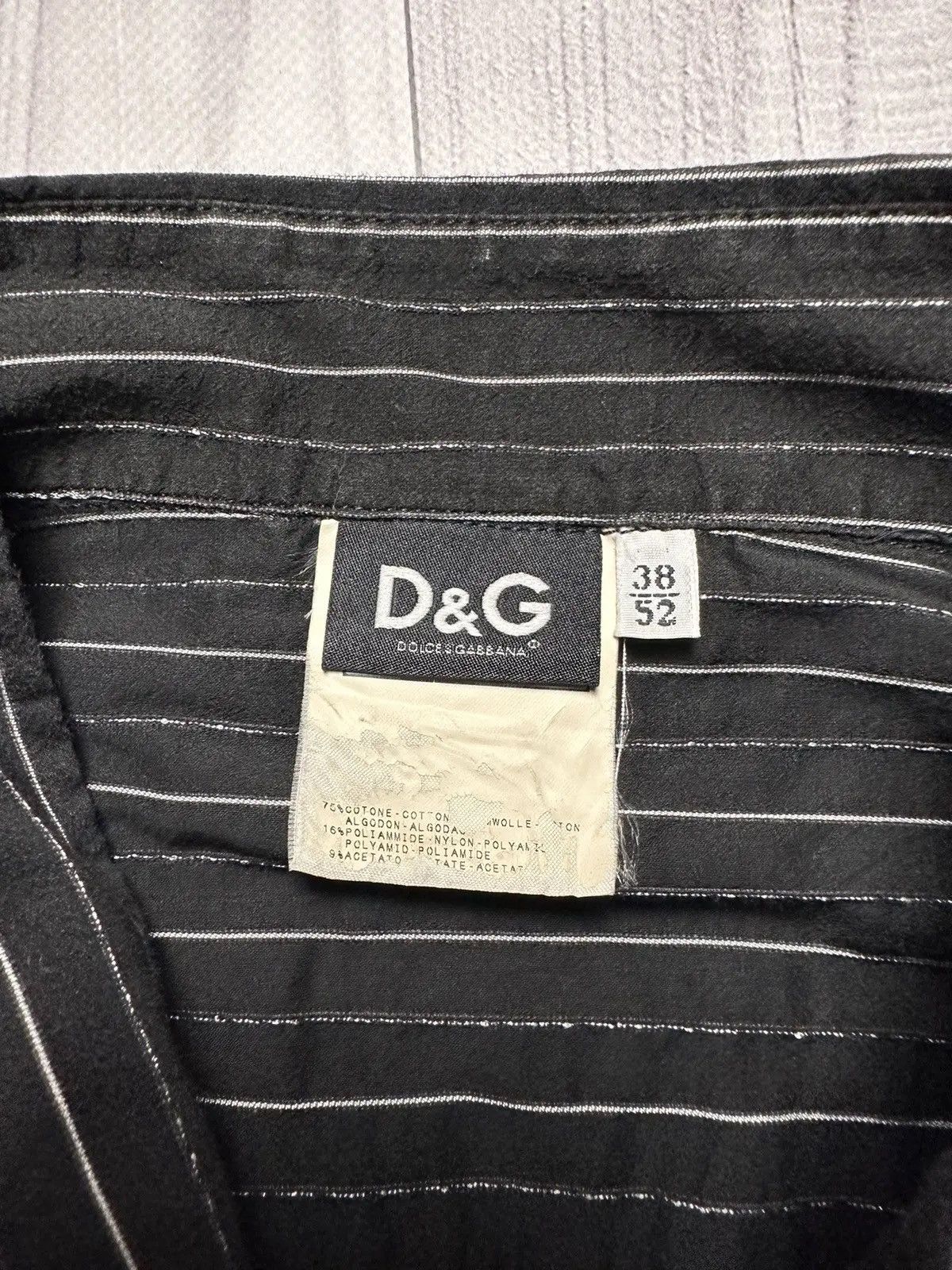 Dolce & Gabbana Vintage striped Dolce& Gabbana shirt logo rare Size US L / EU 52-54 / 3 - 7 Thumbnail
