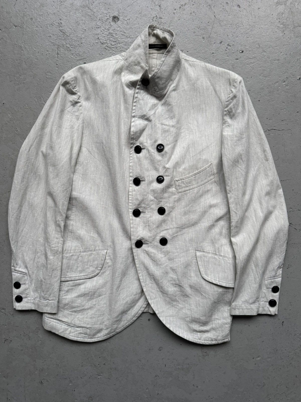 Yohji Yamamoto Yohji Yamamoto Double Button Blazer Jacket Size US M / EU 48-50 / 2 - 1 Thumbnail