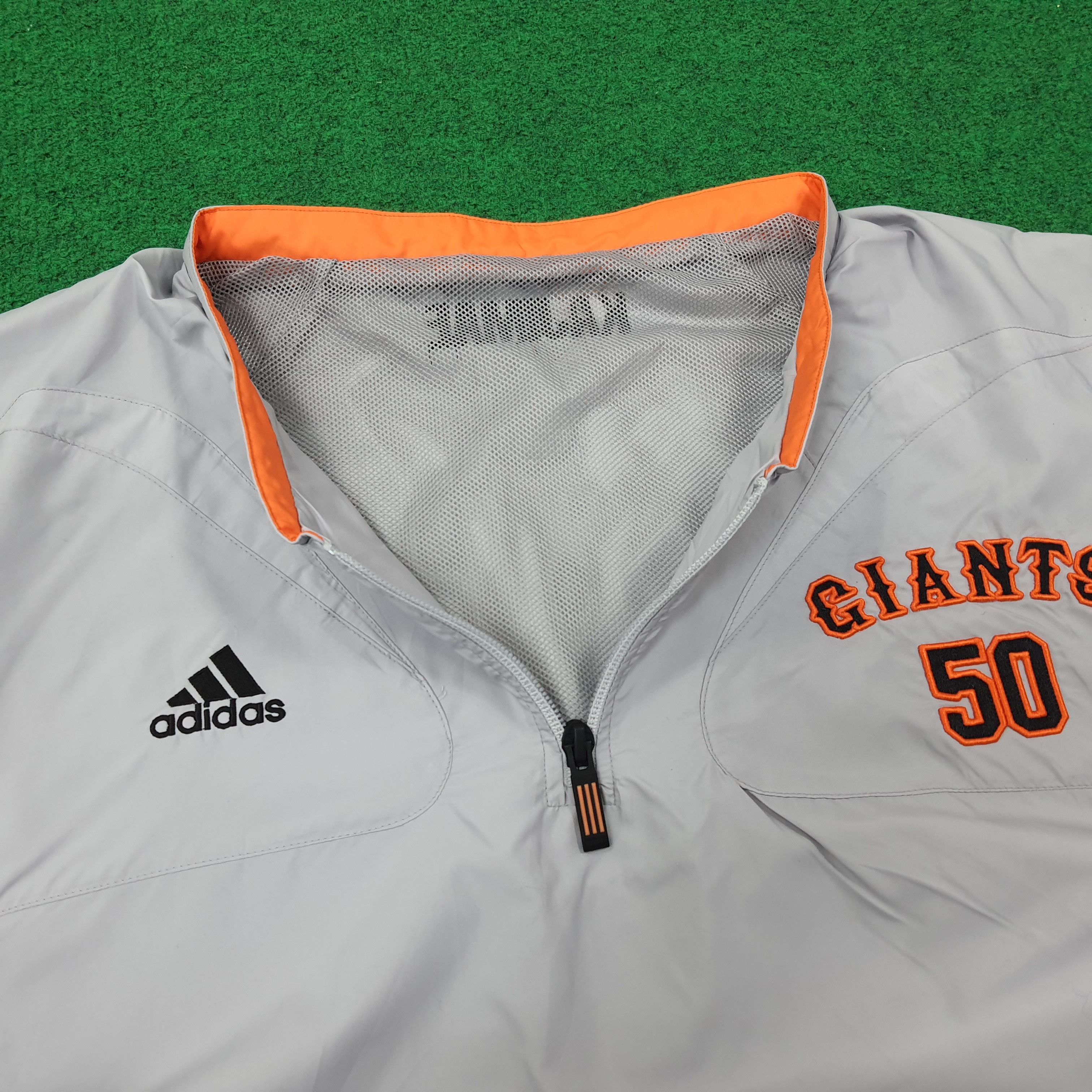 Adidas Vintage Adidas Giants MLB Sports Team Half Zipper C239N34 Size US XL / EU 56 / 4 - 5 Thumbnail