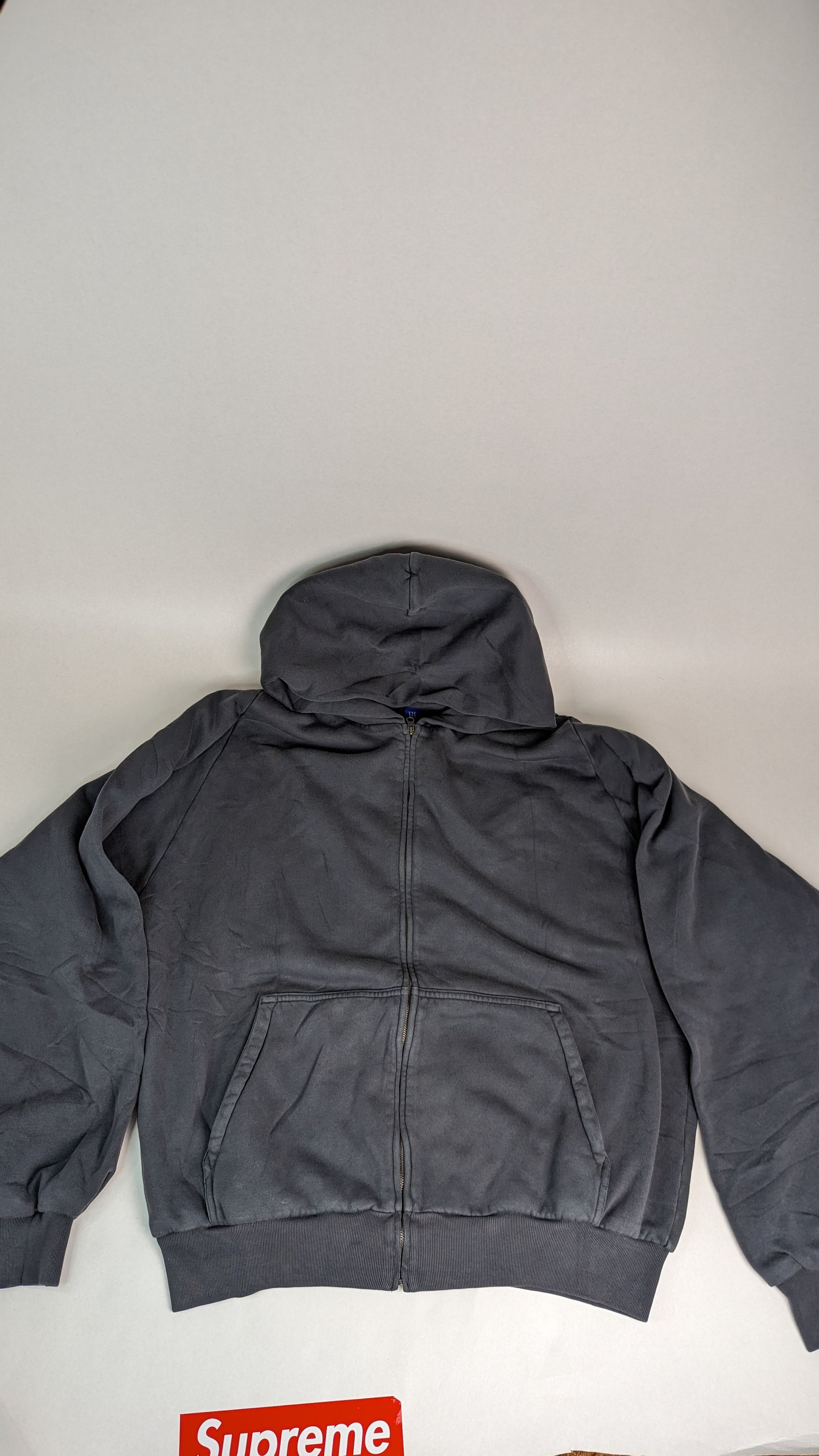 image of Yeezy Gap Zip Up in Grey, Men's (Size Large)