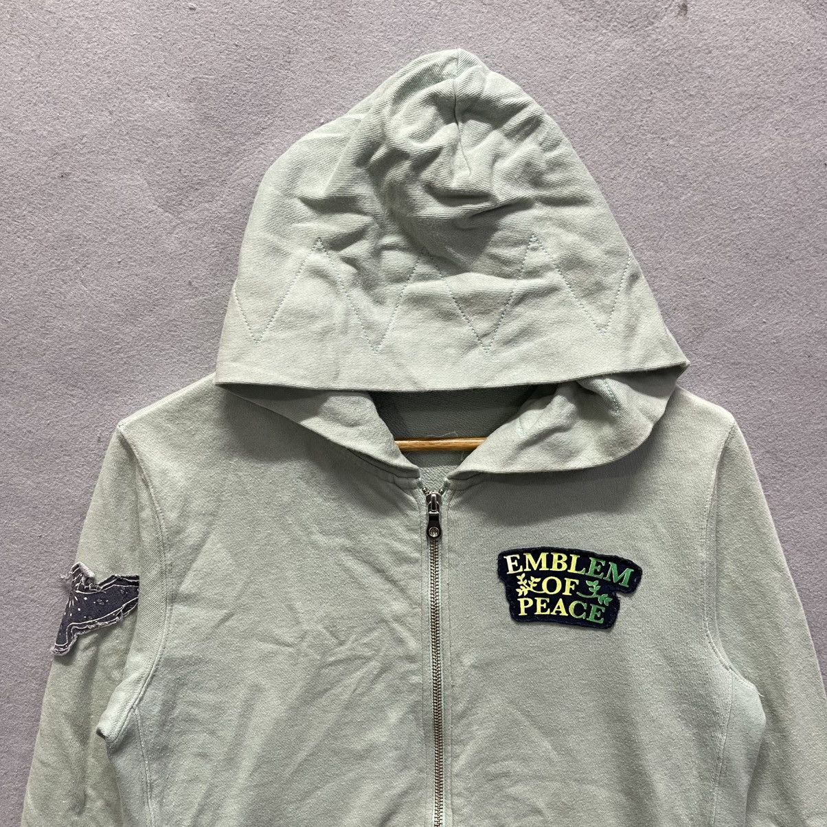 Beams Japan Beams Graphic Zip-Up Hoodie (Mint Green) Size US S / EU 44-46 / 1 - 2 Thumbnail