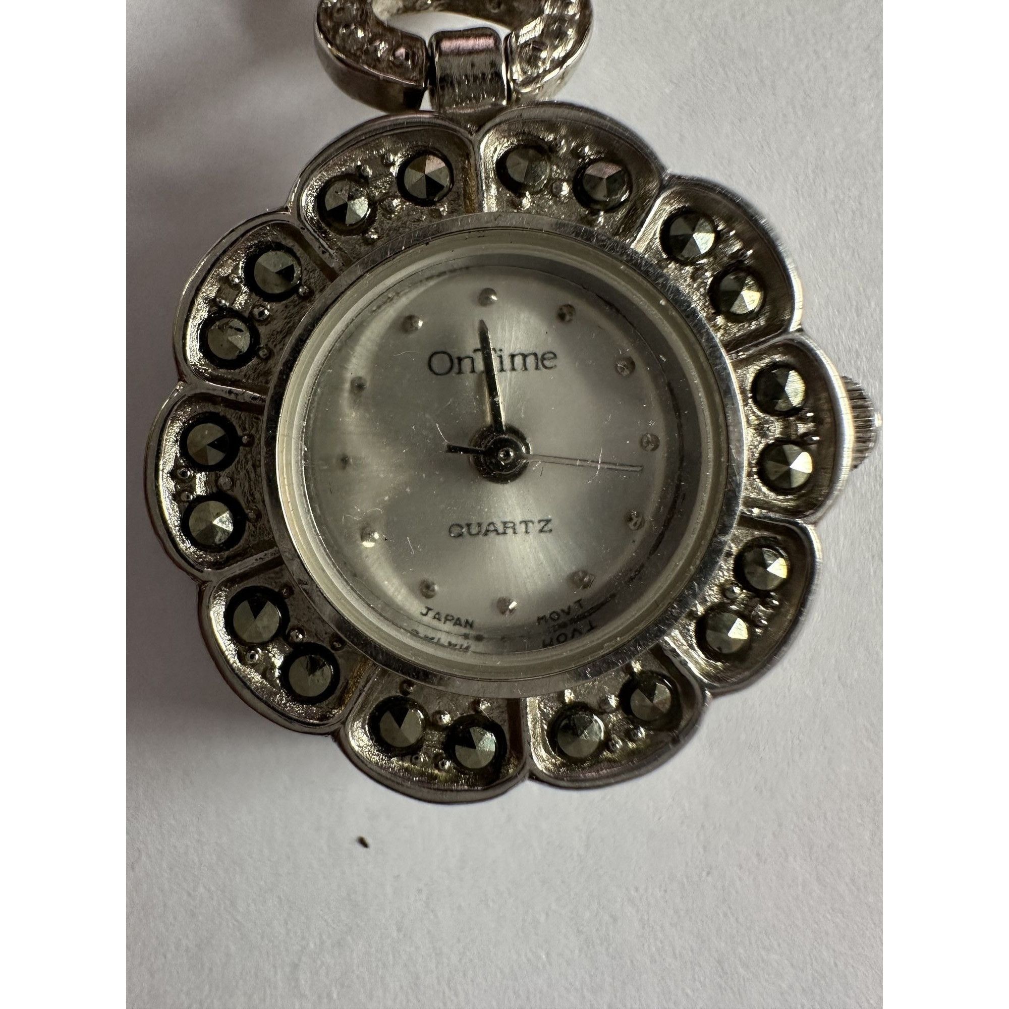 Other Vintage Silver Tone OnTime Quartz Japan Movt Lapel Brooch Wa Size ONE SIZE - 4 Thumbnail