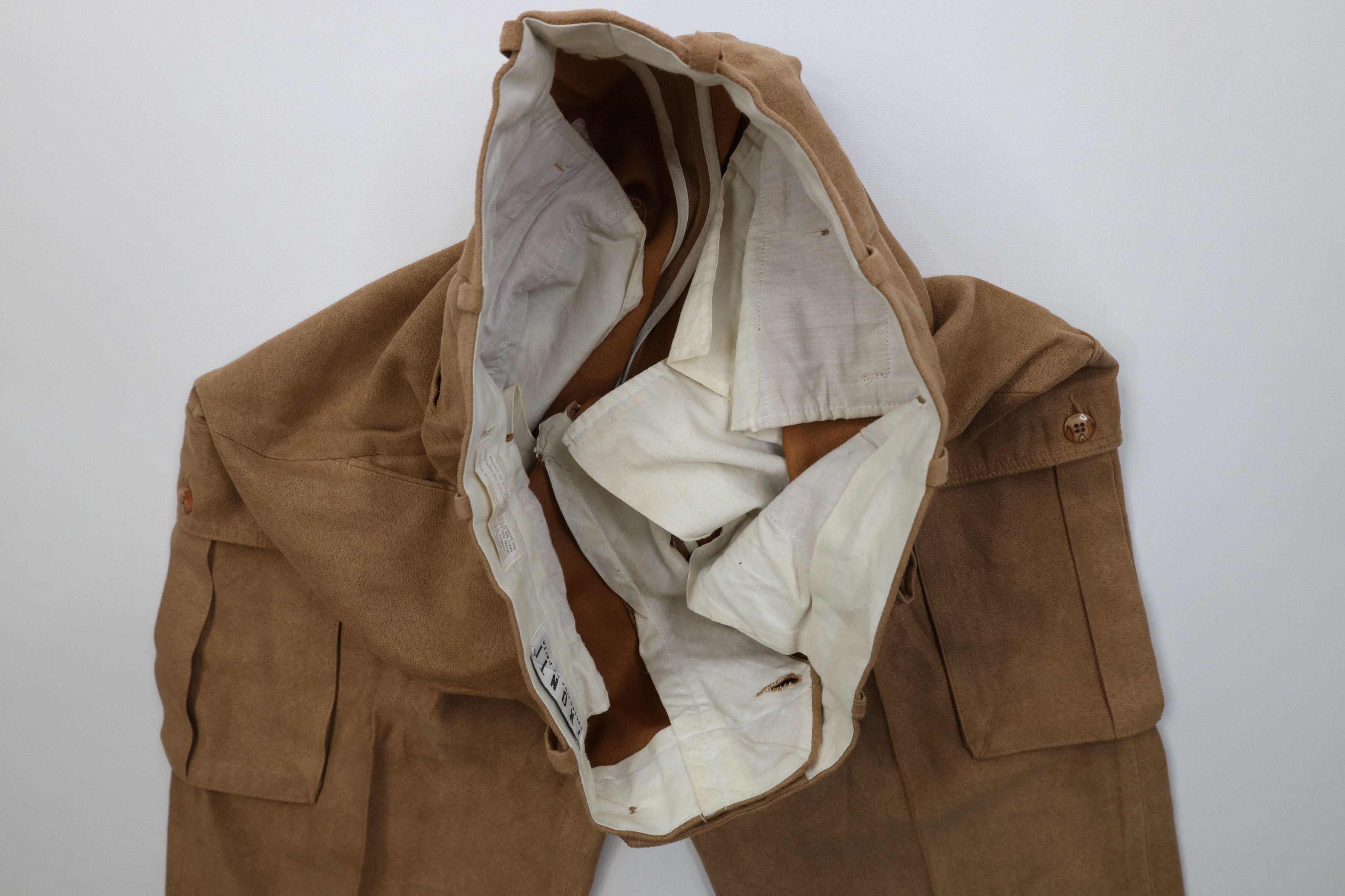 Vintage Vintage 90s Streetwear Microfiber Wide Leg Cargo Pants Brown Size US 32 / EU 48 - 6 Thumbnail