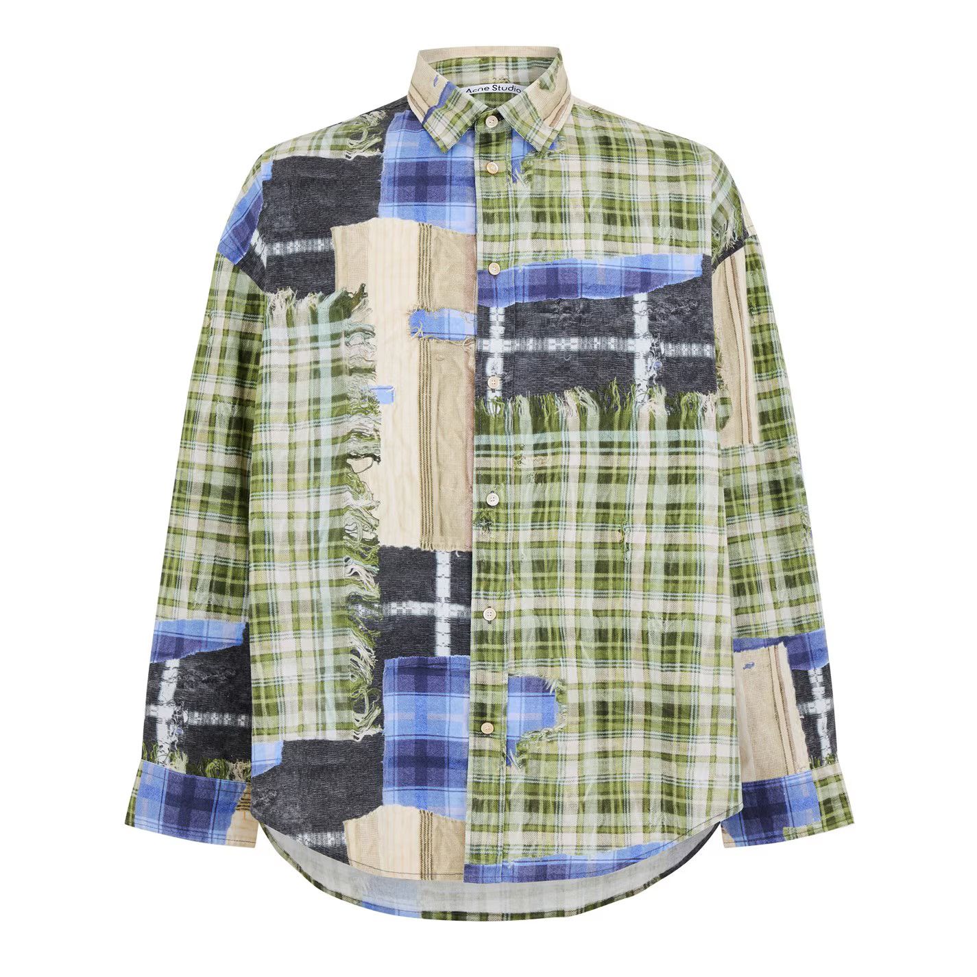 Acne Studios o1g2r1mq0825 Multi Flannel Shirt in Multicolor Size US L / EU 52-54 / 3 - 1 Thumbnail