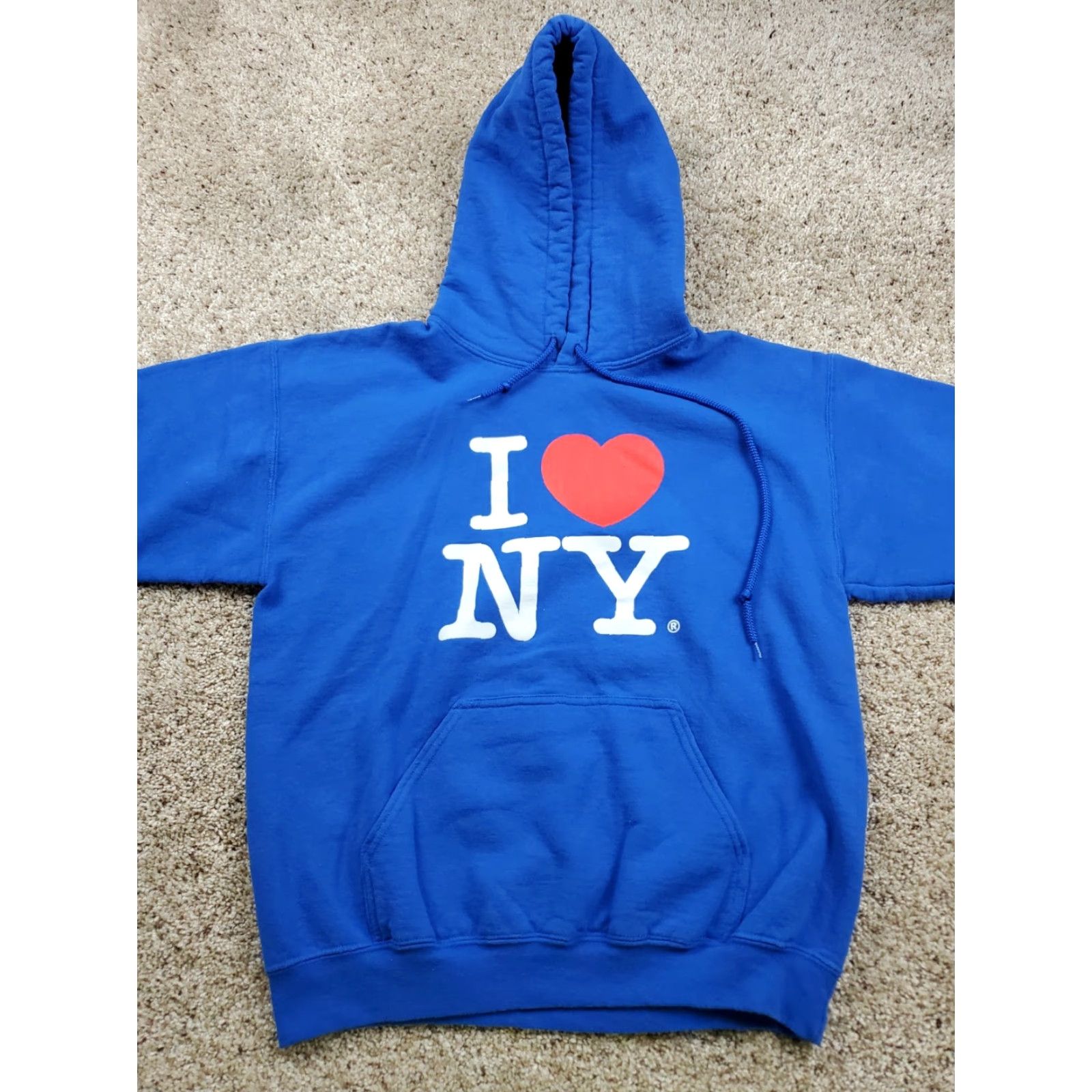 Vintage I Love New York Hoodie Small Adults Blue Long Sleeve Sweatshirt Official Size US S / EU 44-46 / 1 - 3 Thumbnail