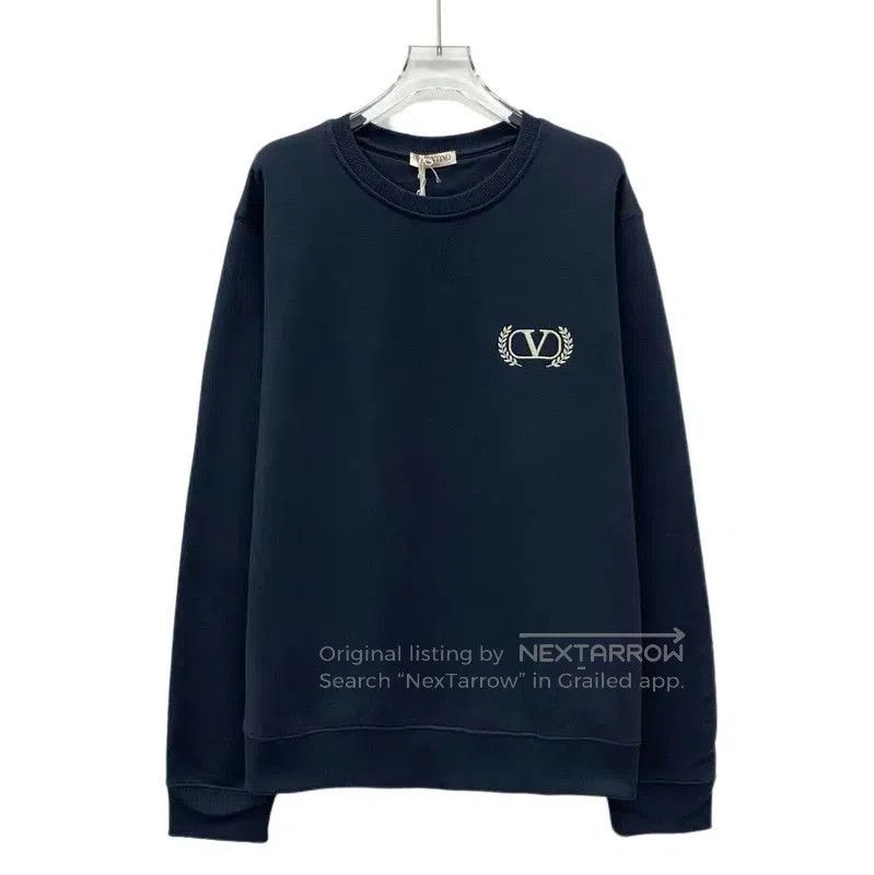 Valentino Valentino Blue Cotton Men's Sweatshirt . Size US M / EU 48-50 / 2 - 1 Thumbnail