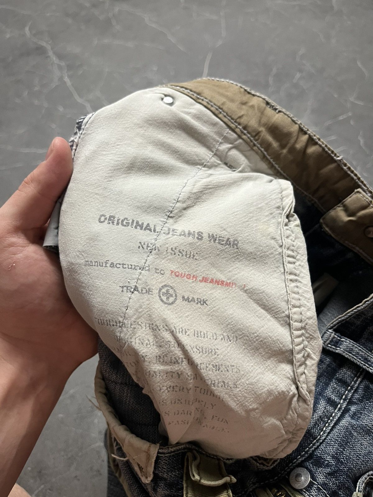 Kapital Tough Jeansmith Japenese streetwear jeans vintage 2000’s Size US 31 - 17 Thumbnail