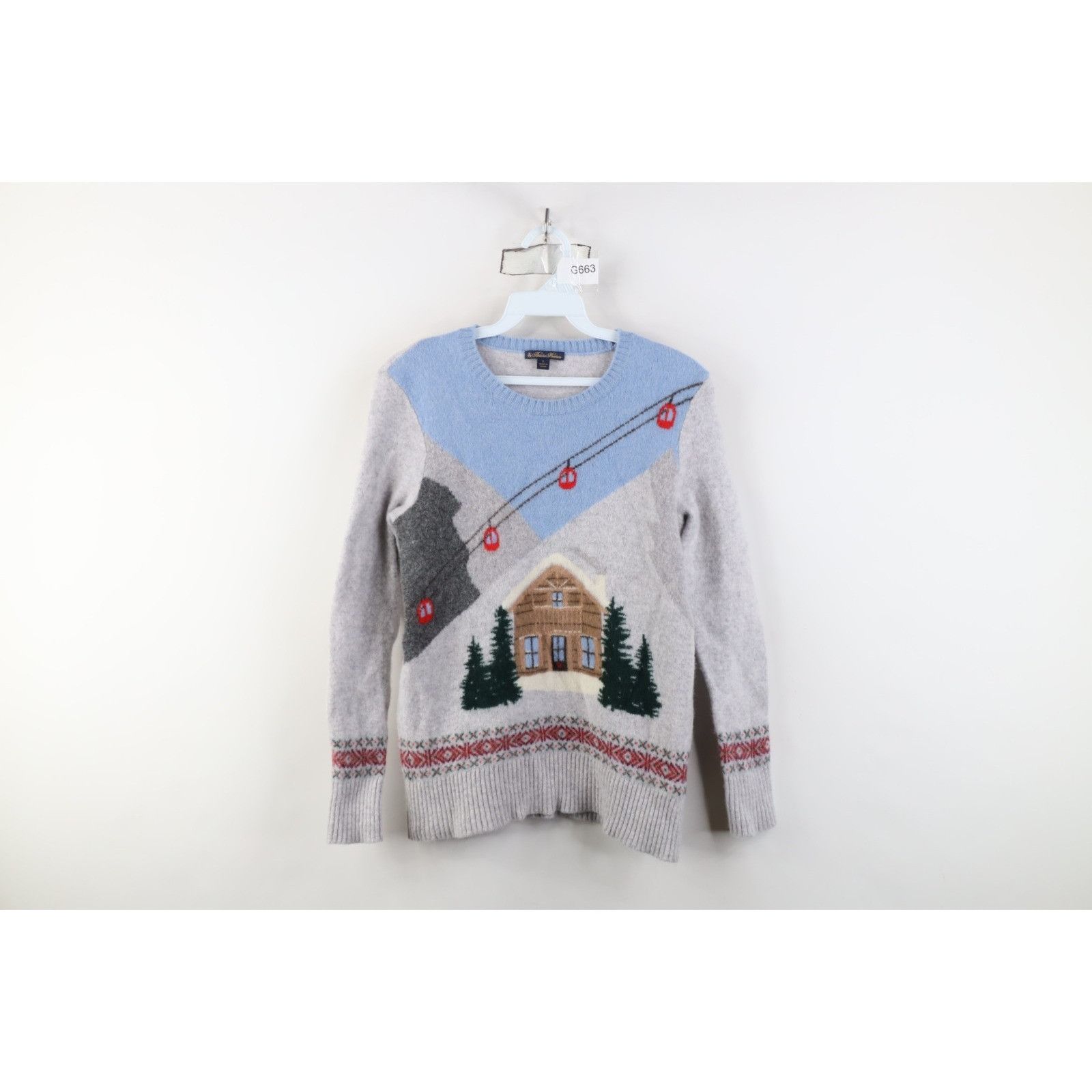 Brooks Brothers Vintage Y2K Brooks Brothers Wool Christmas Ski Sweater Size L / US 10 / IT 46 - 1 Thumbnail