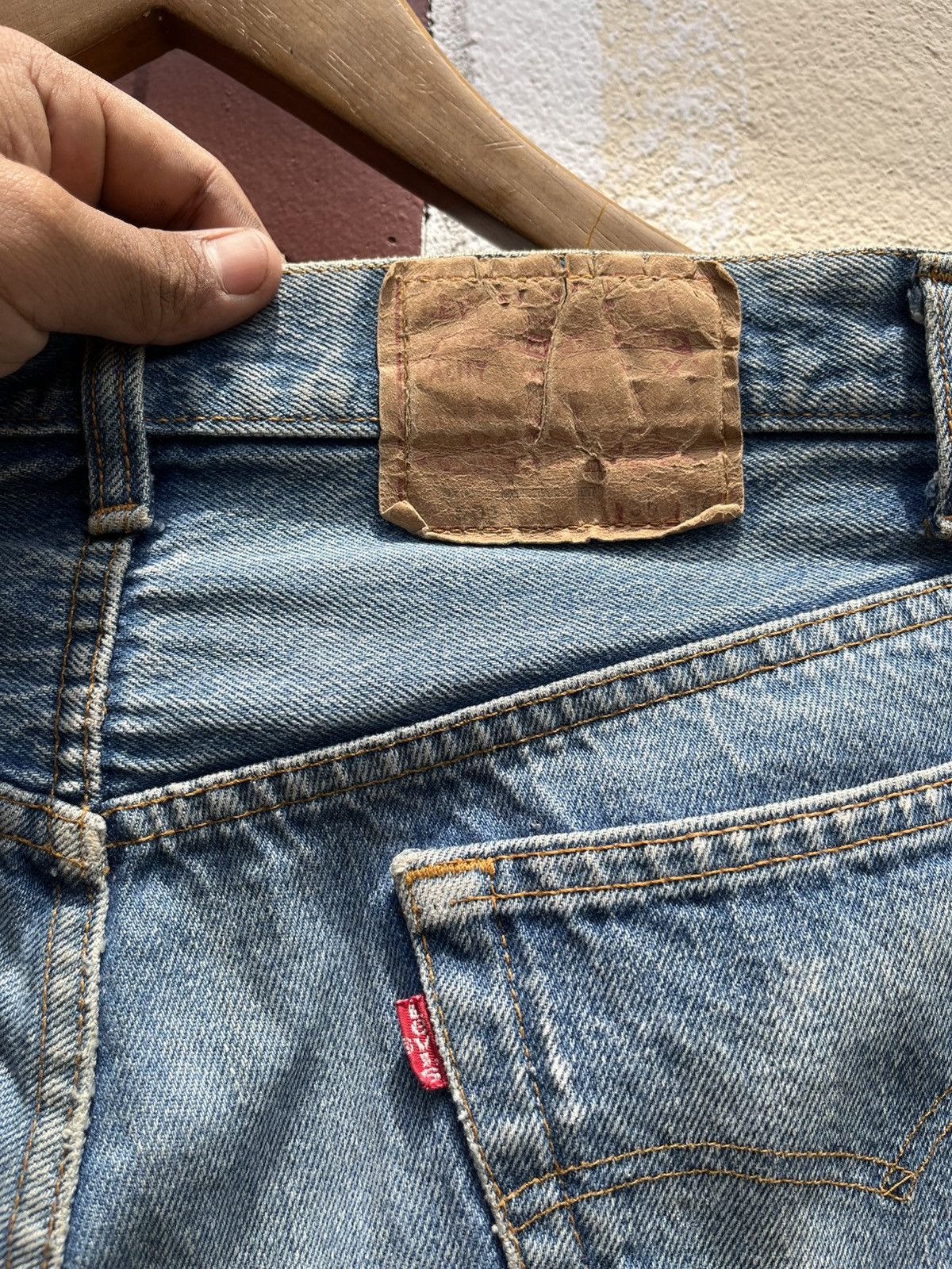 Vintage Thrashed Faded 80s’ Levi’s 501 Size US 33 - 5 Thumbnail
