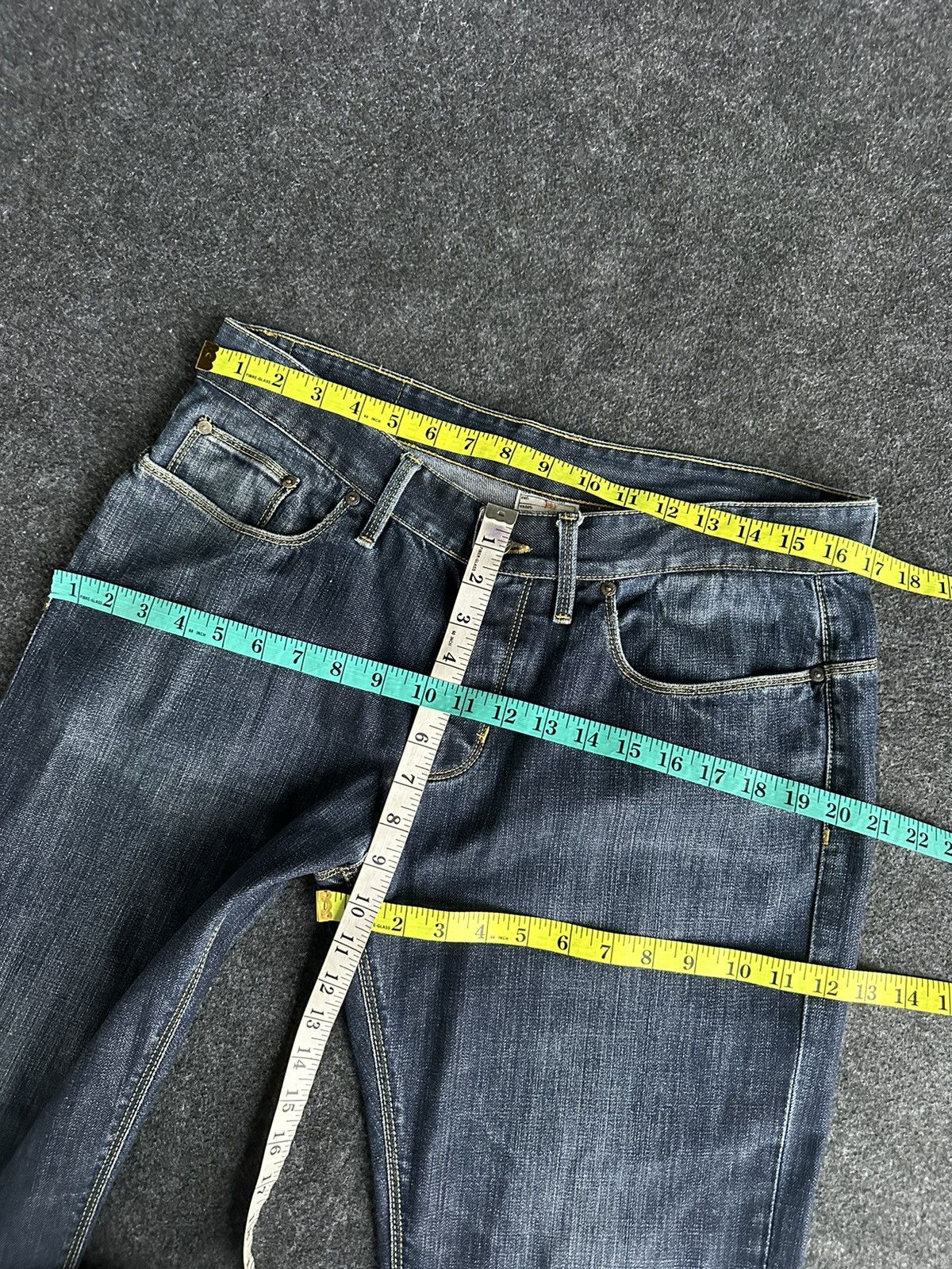 Zara Zara Low Waist Washed Blue Denim D304 Size US 34 / EU 50 - 8 Thumbnail