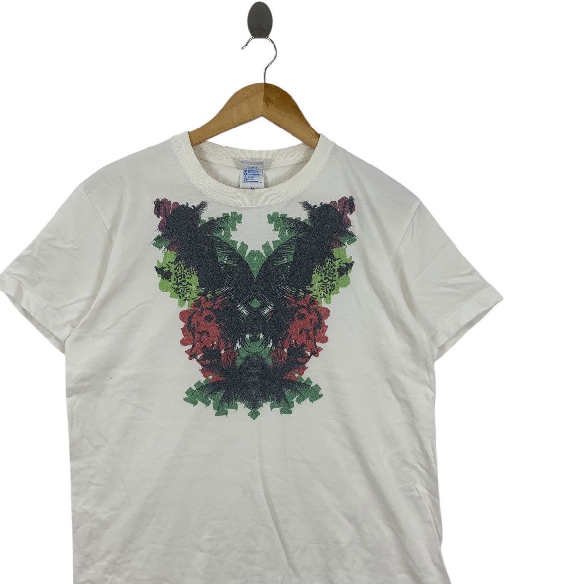 Other GOTHIC MOTH PAINTING Artwork Illustration Tee Shirt Top Size M / US 6-8 / IT 42-44 - 4 Thumbnail