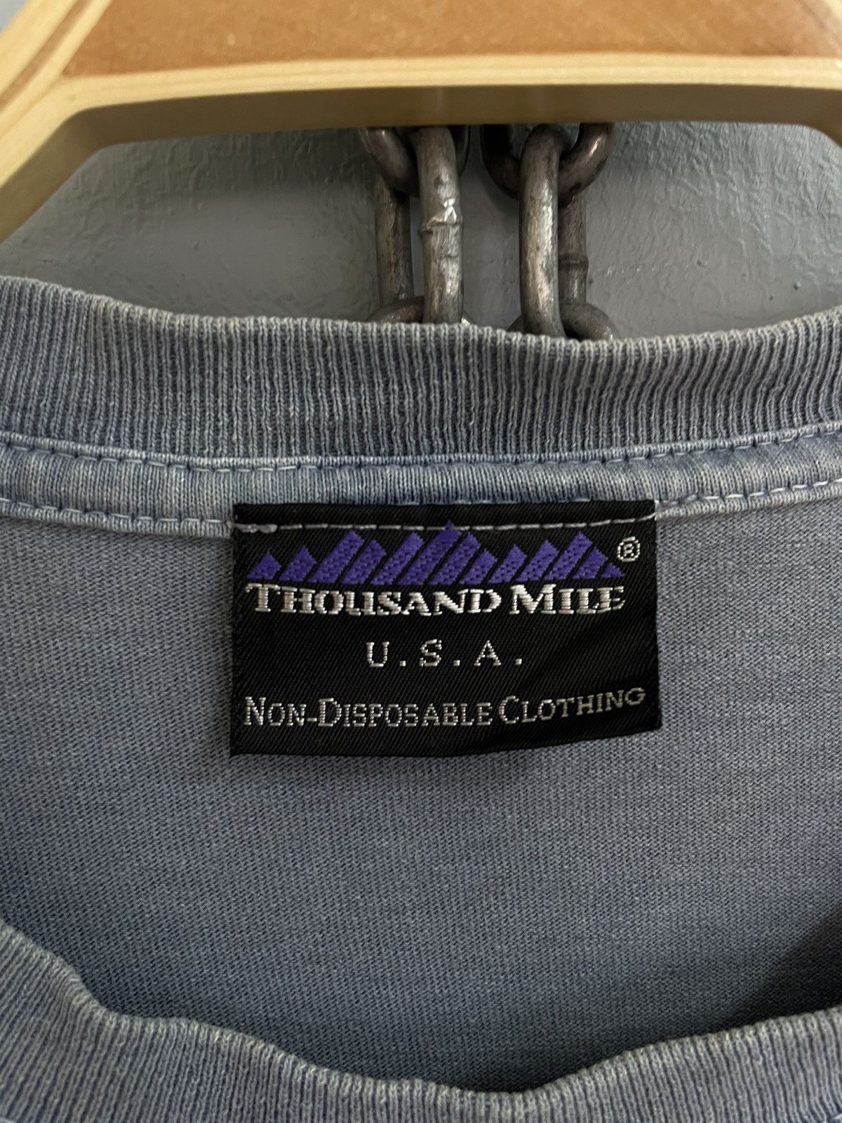 Vintage Vintage 90s Thousand Mile Outdoor wear t shirt Size US M / EU 48-50 / 2 - 8 Thumbnail