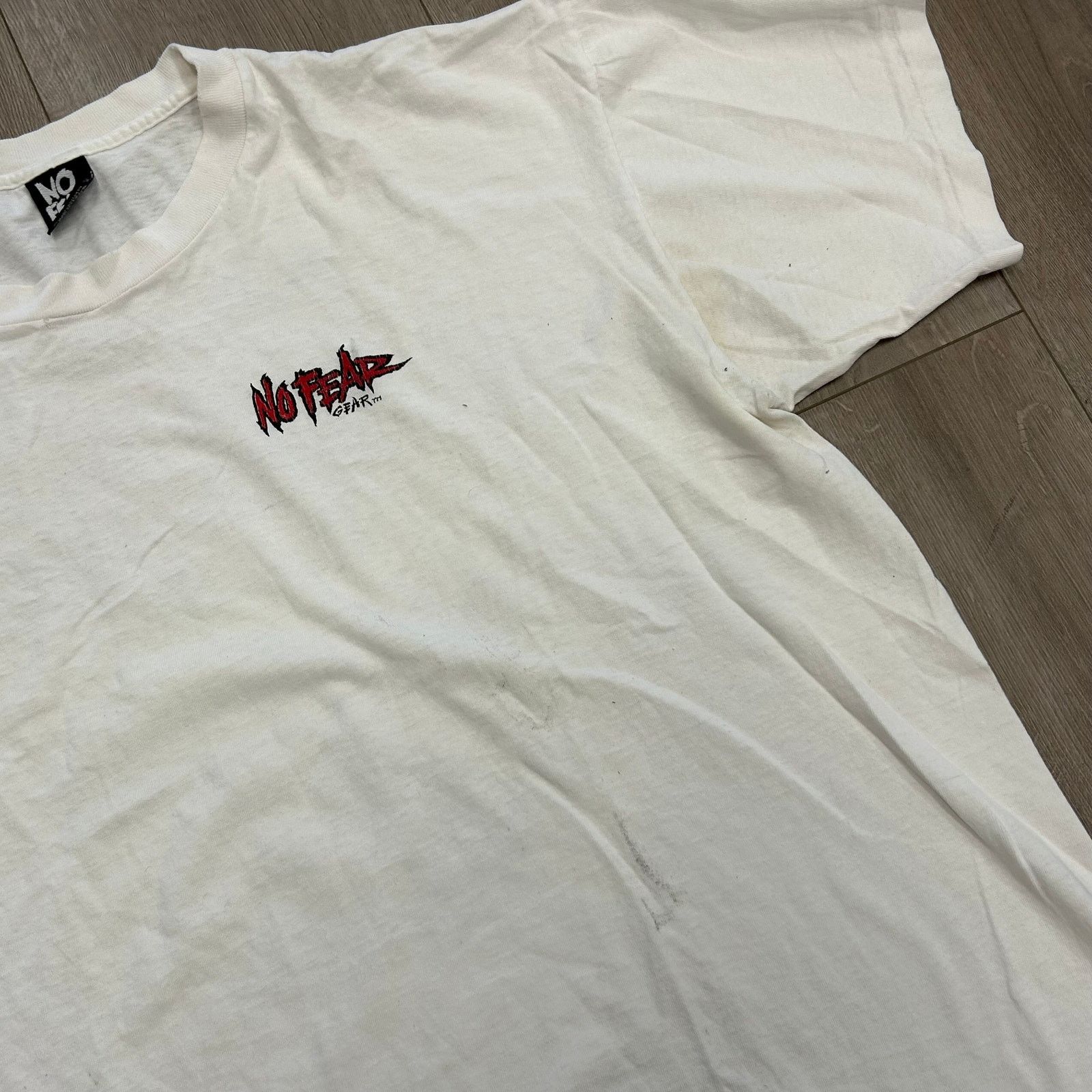 No Fear Vintage 90s No Fear World Cup Final Tee T Shirt Size XL Size US XL / EU 56 / 4 - 2 Thumbnail