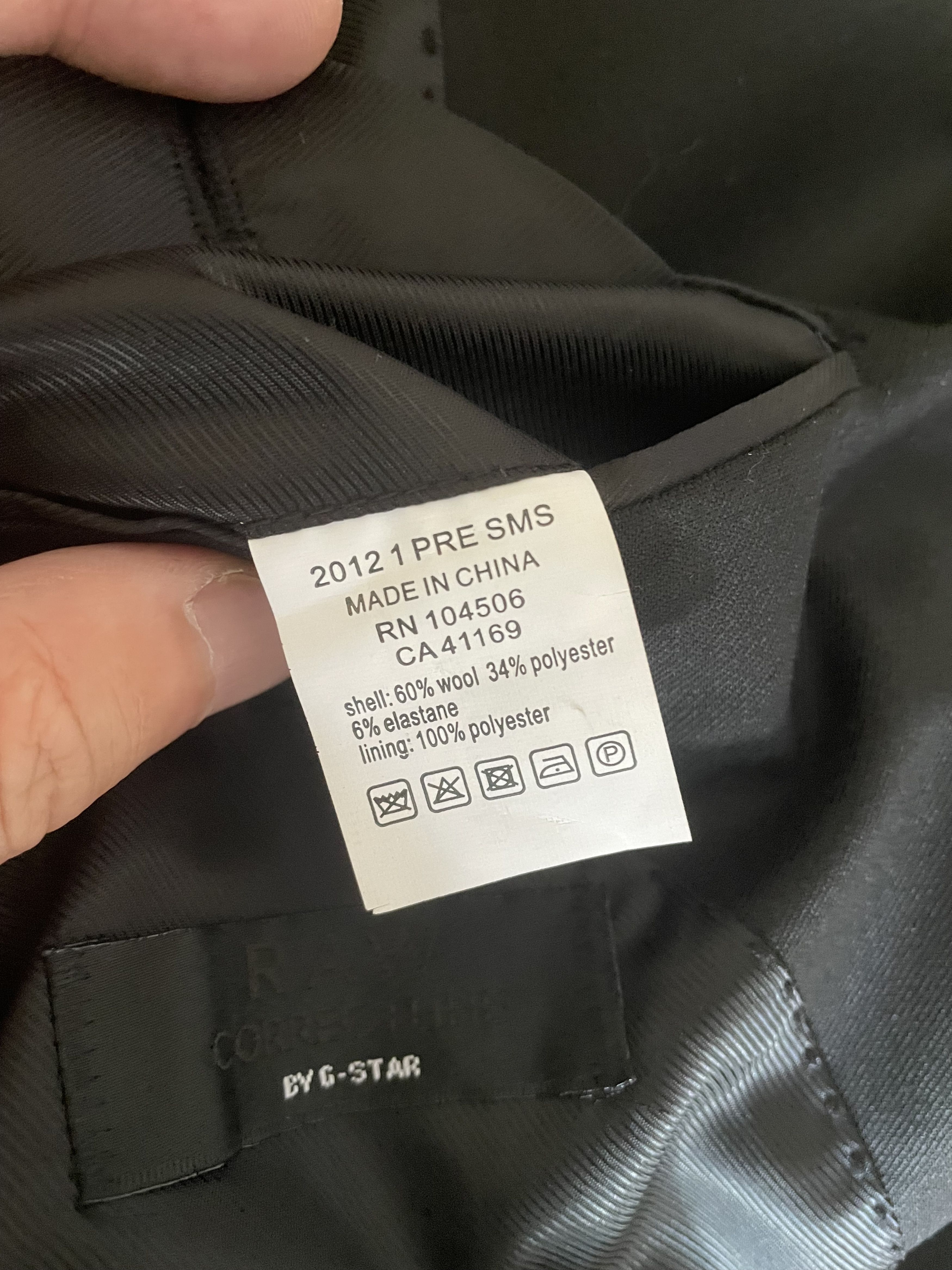 G-Star G-STAR wool Suit Jacket, Size 48 Size US M / EU 48-50 / 2 - 7 Thumbnail