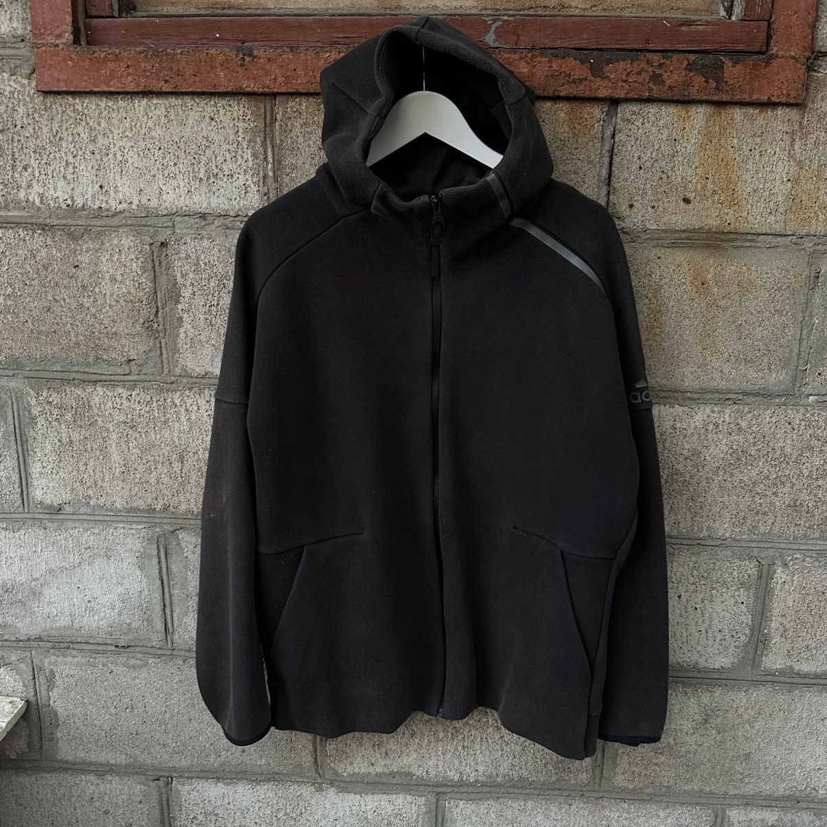 Adidas Vintage Adidas Tech Fleece Zip Hoodie Size L Y2K 00s Grunge Size US L / EU 52-54 / 3 - 1 Thumbnail