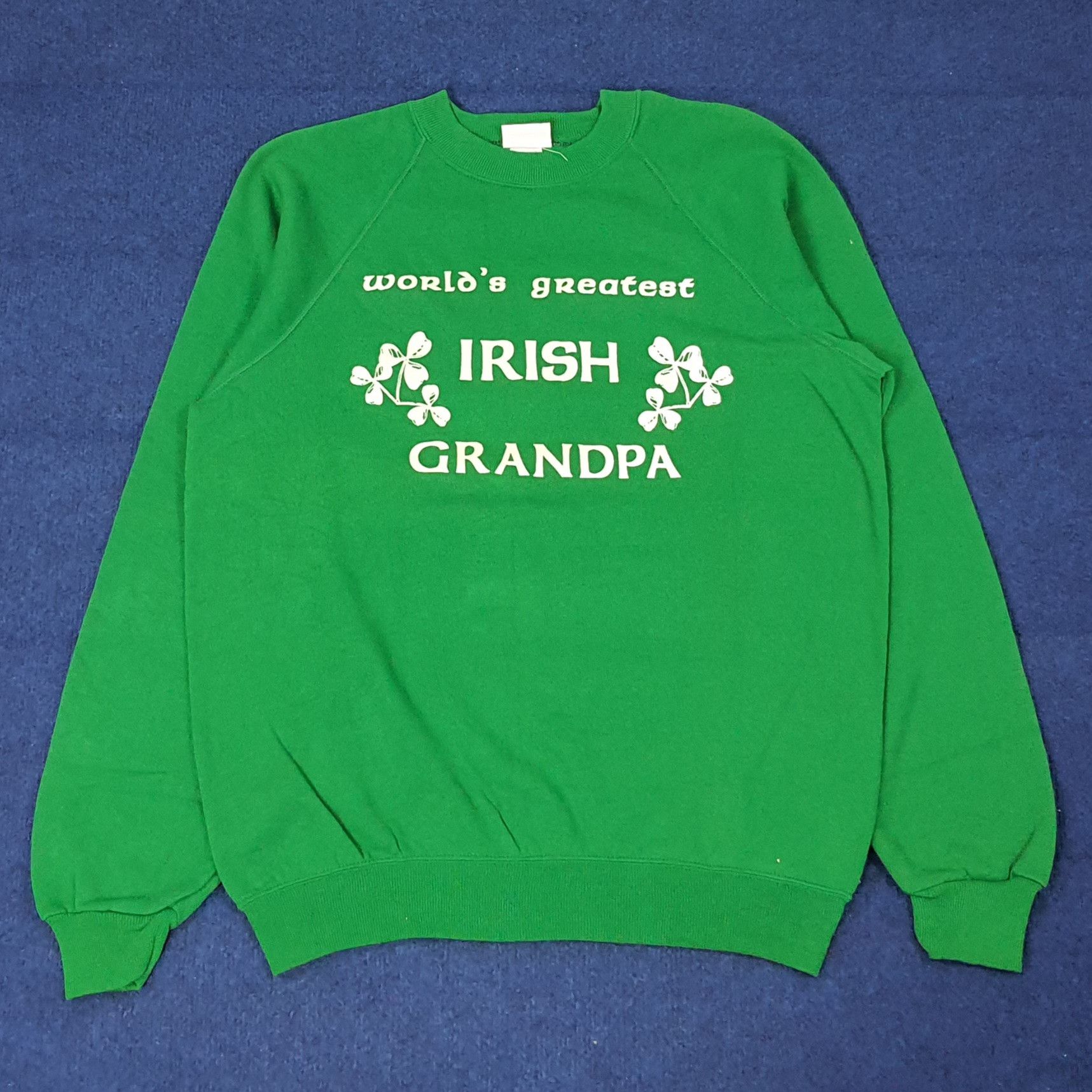 Vintage Vintage WORLD'S GREATEST IRISH GRANDPA Sweatshirt C225N18 Size US M / EU 48-50 / 2 - 1 Thumbnail