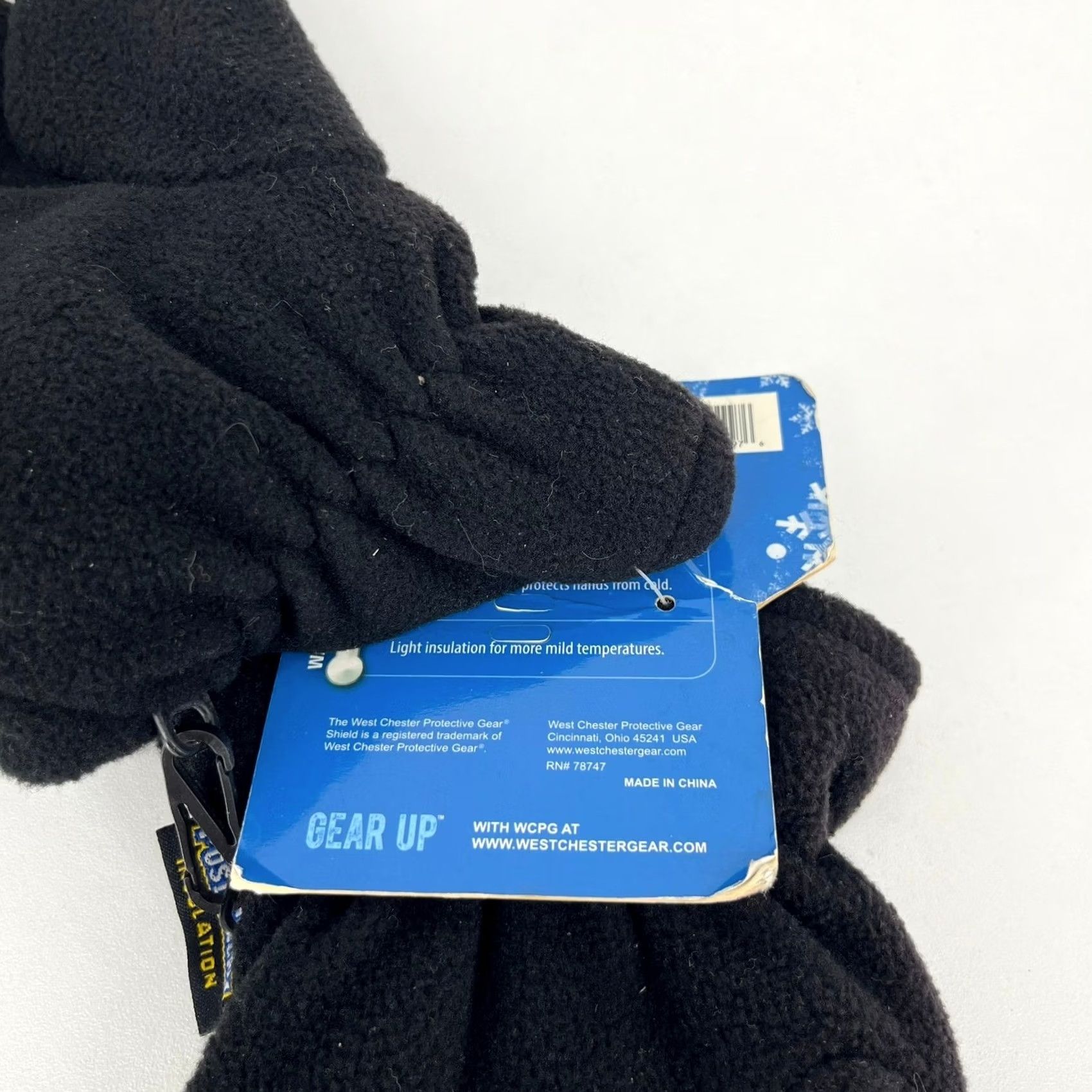 Vintage Westchester Fleece Winter Gloves Mens 2XL Black Posi-Therm Insulated Size US XXL / EU 58 / 5 - 7 Thumbnail