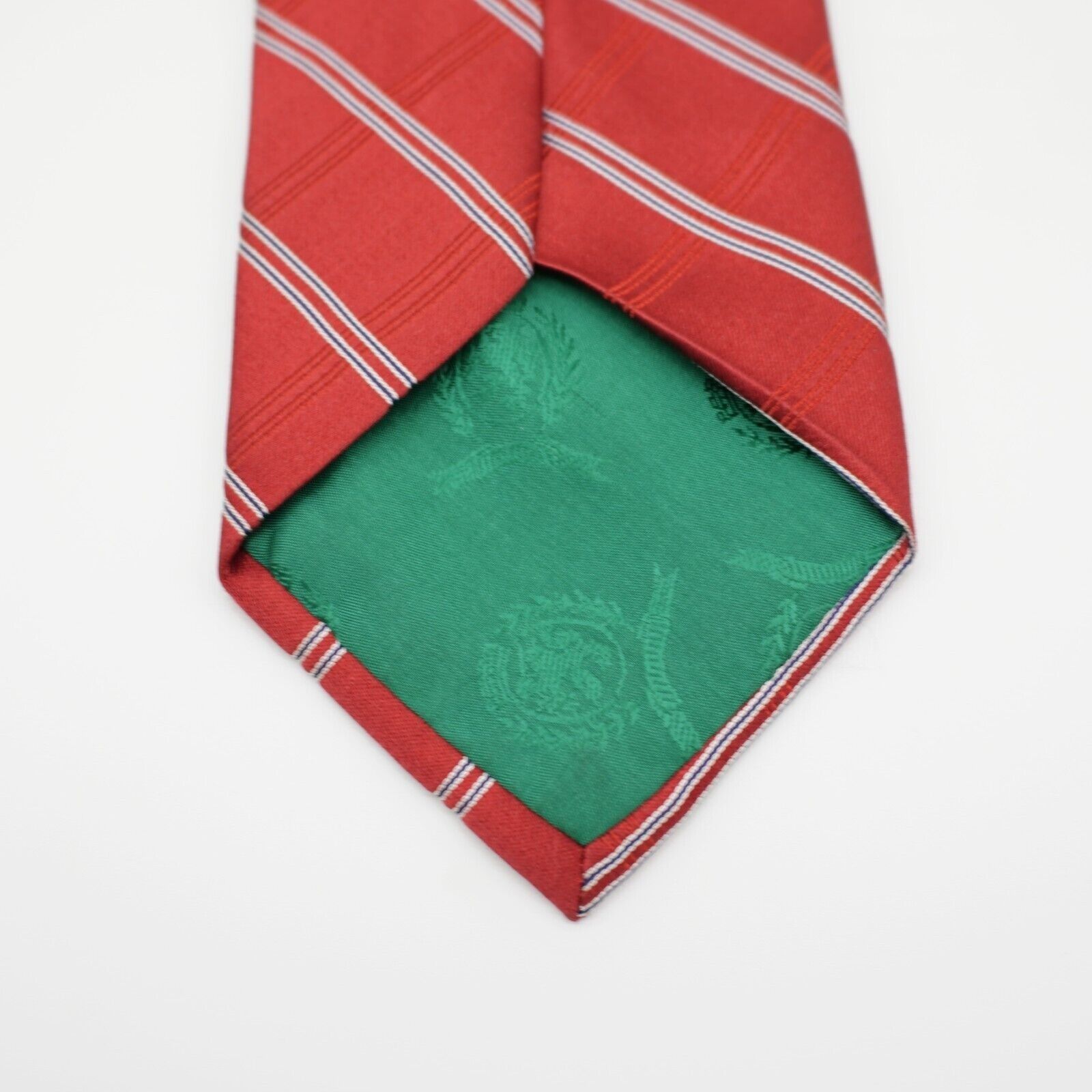 Tommy Hilfiger Vintage Tommy Hilfiger Red Blue Striped Two-Tone Woven Silk Size ONE SIZE - 5 Thumbnail