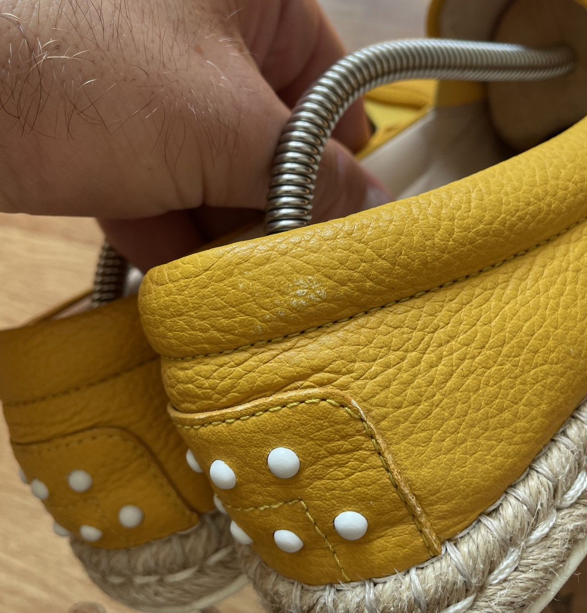 Tod's Tod’s Slip Ons in Yellow, Women’s Leather espadrilles Size US 10 / IT 40 - 10 Thumbnail